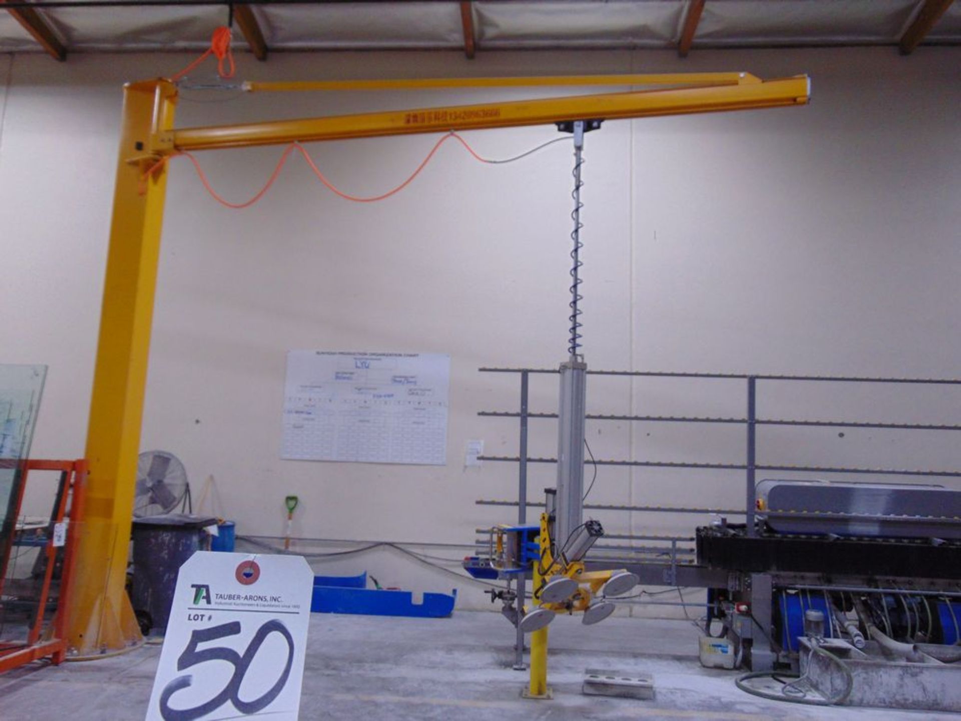 Jib Boom w/ Vacuum Lifter, Approx. 17'x15'T mod. DL-04, 250kg