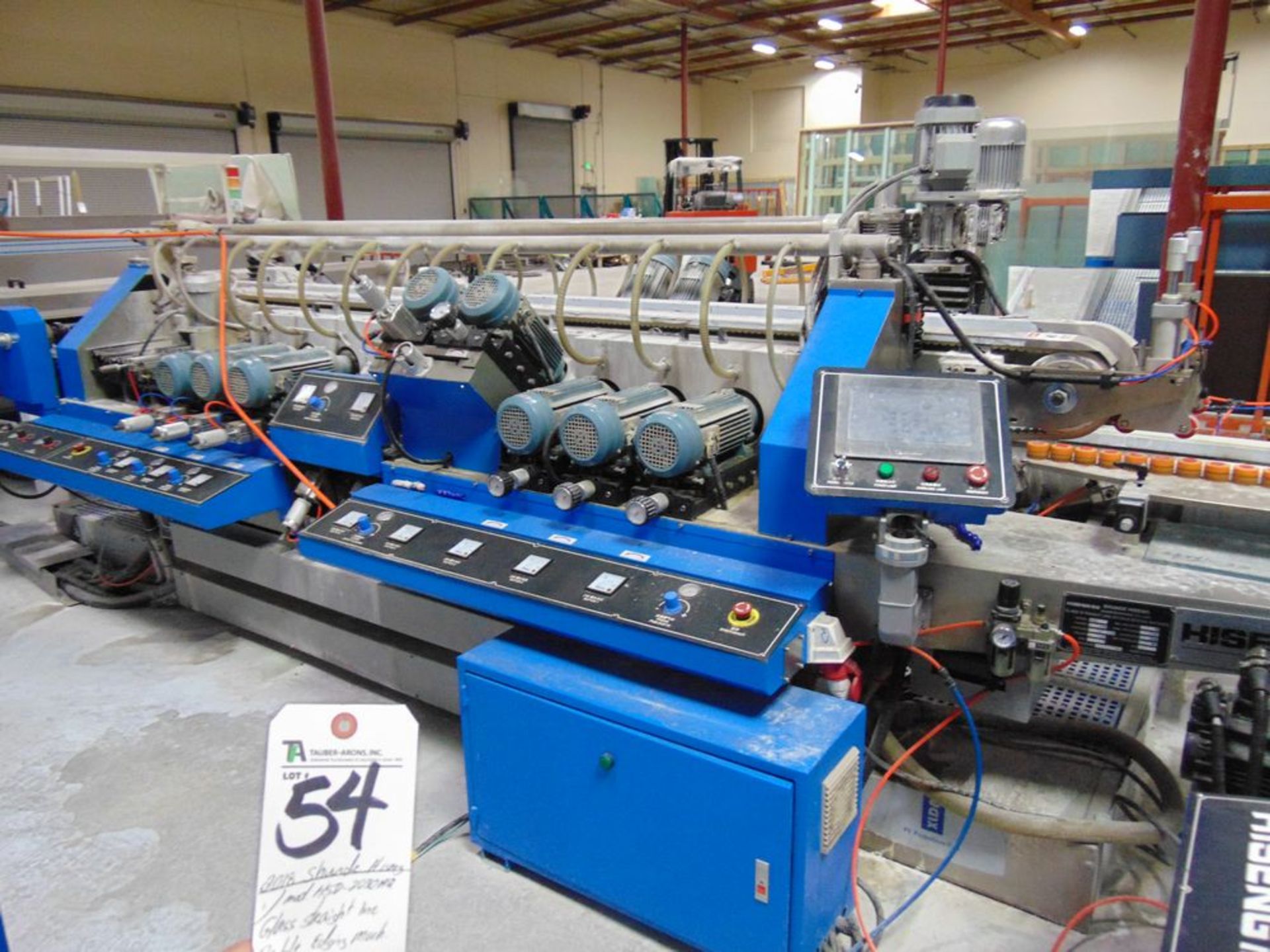 (2018) Shunde Hiseng mod. HSD-2030AQ, Glass Straight Line, Dbl. Edging Machine; S/N 171226.03