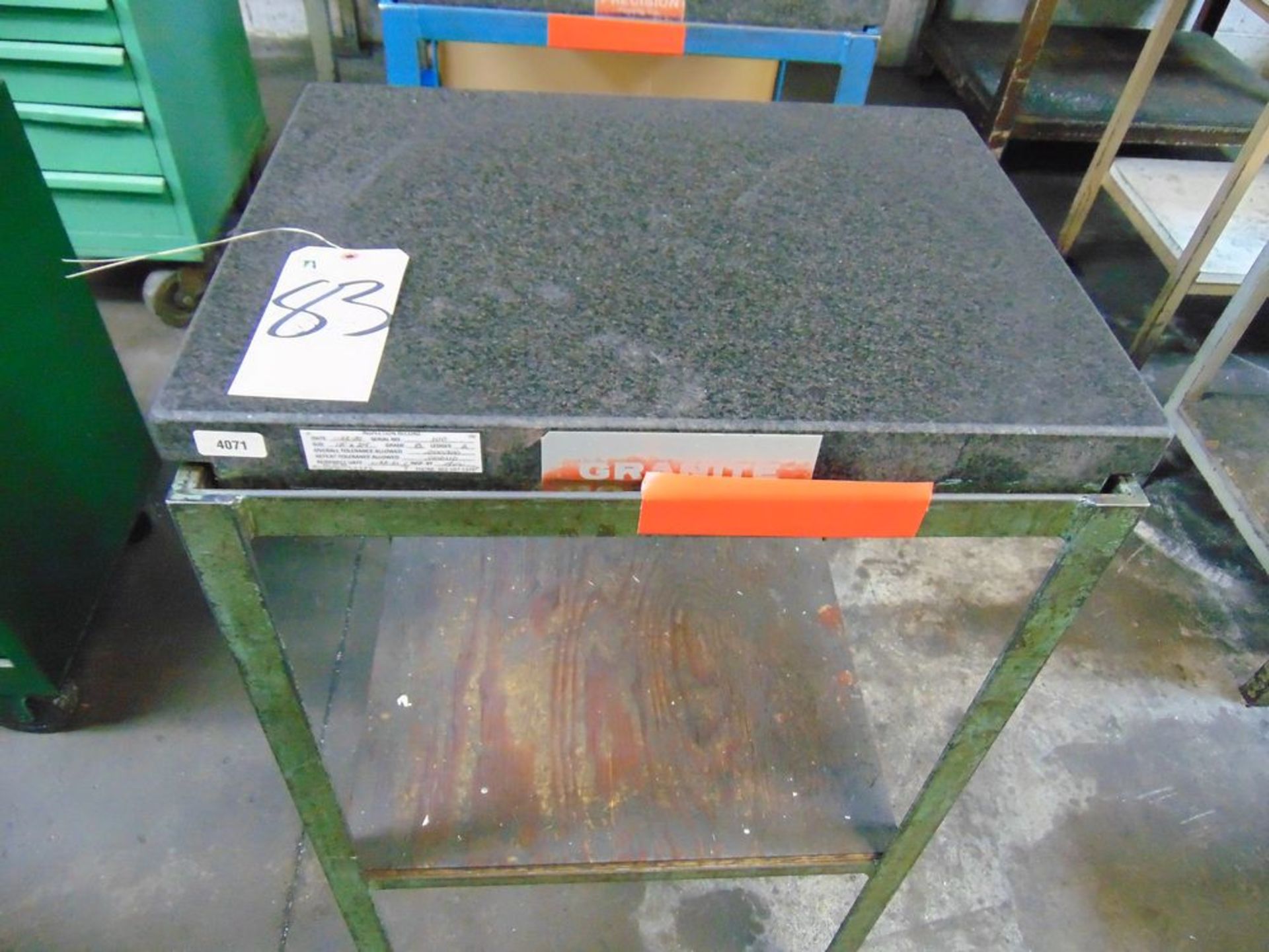Precision 18" x 24" Granite Surface Plate w/ Cart