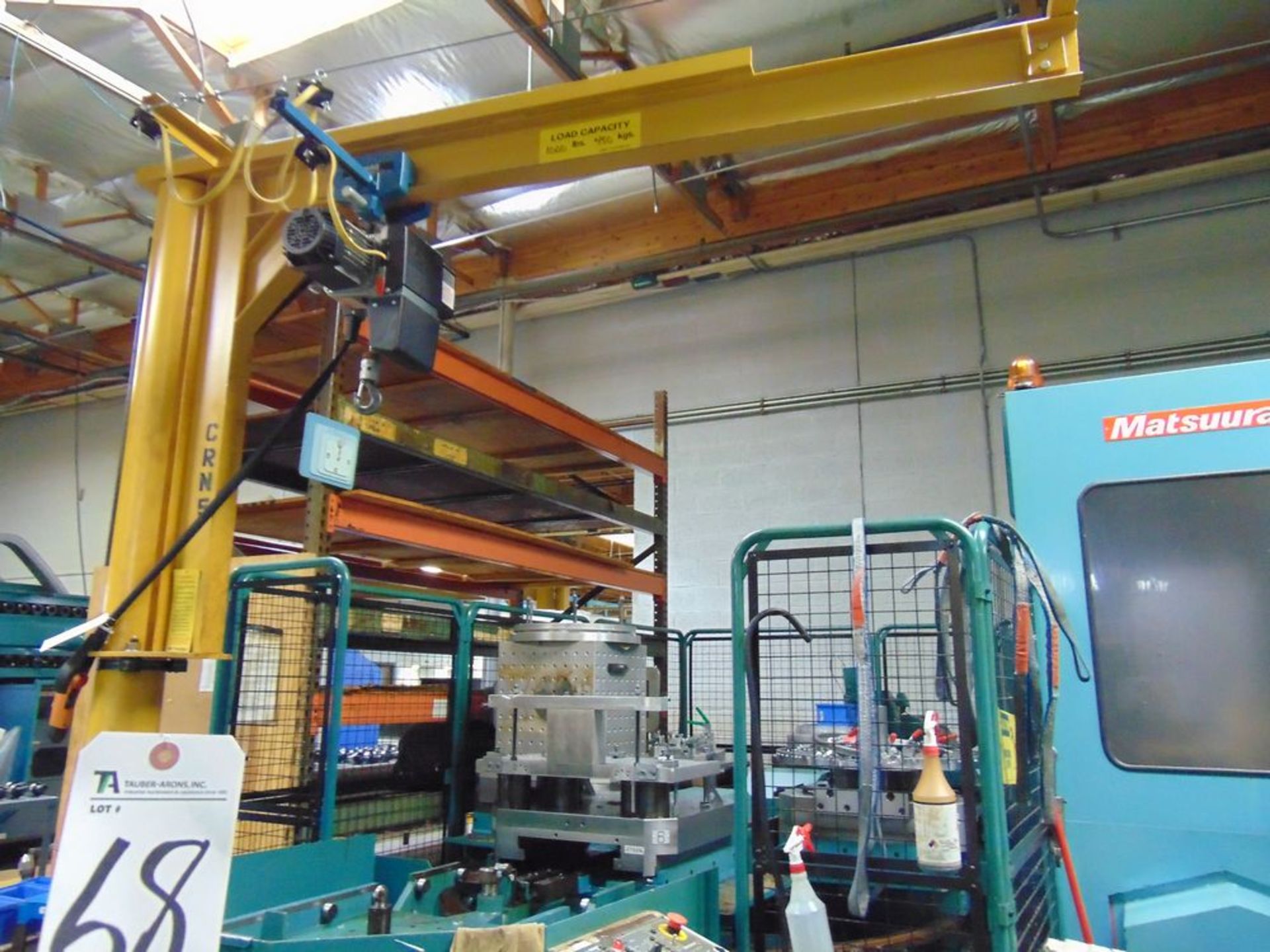 Hoist ½-Ton Jib Crane w/ Demag Hoist