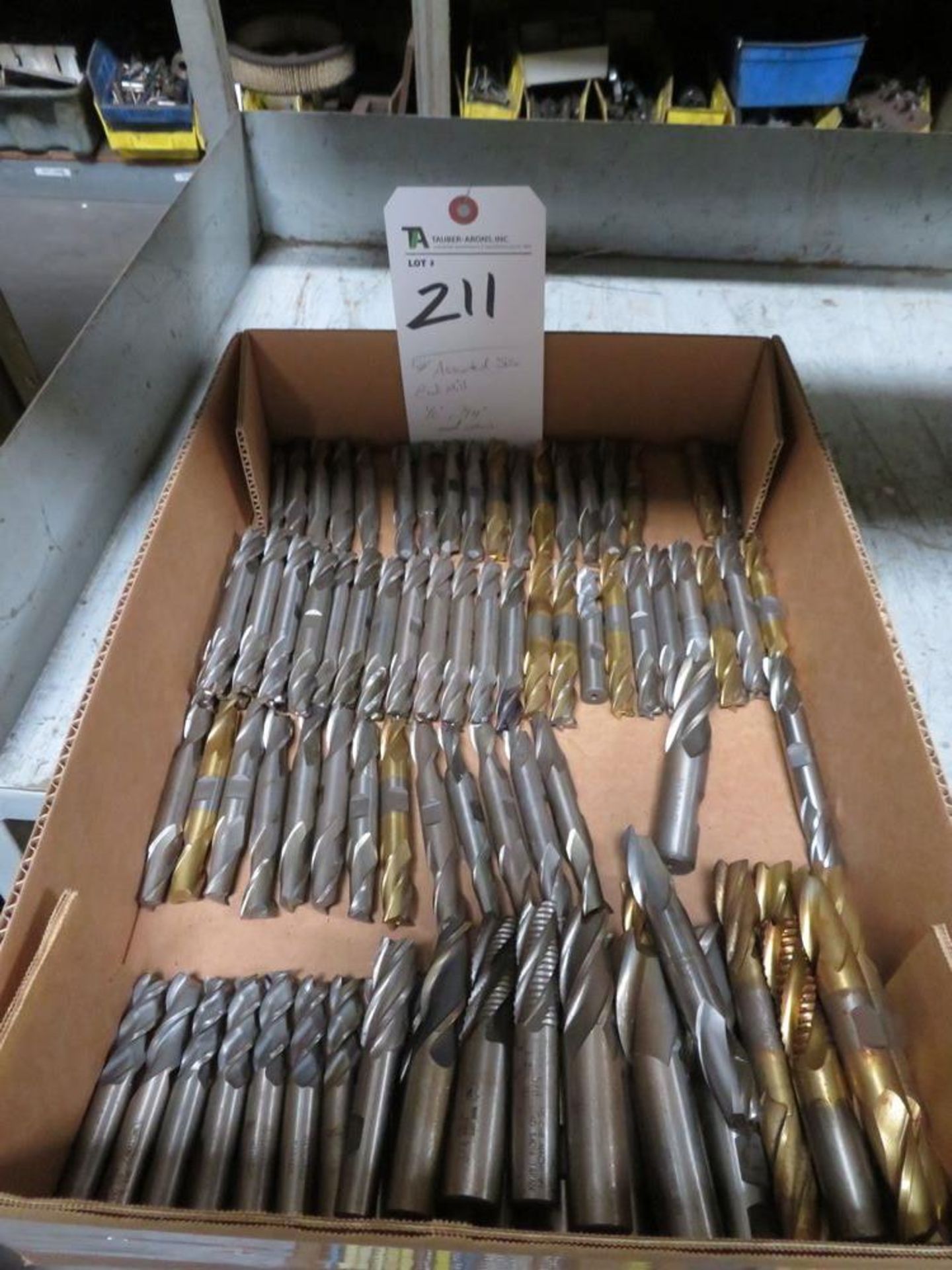 (Lot) Assorted Size End Mills, ½'', 3/4'' & Others, Over 70 Pcs