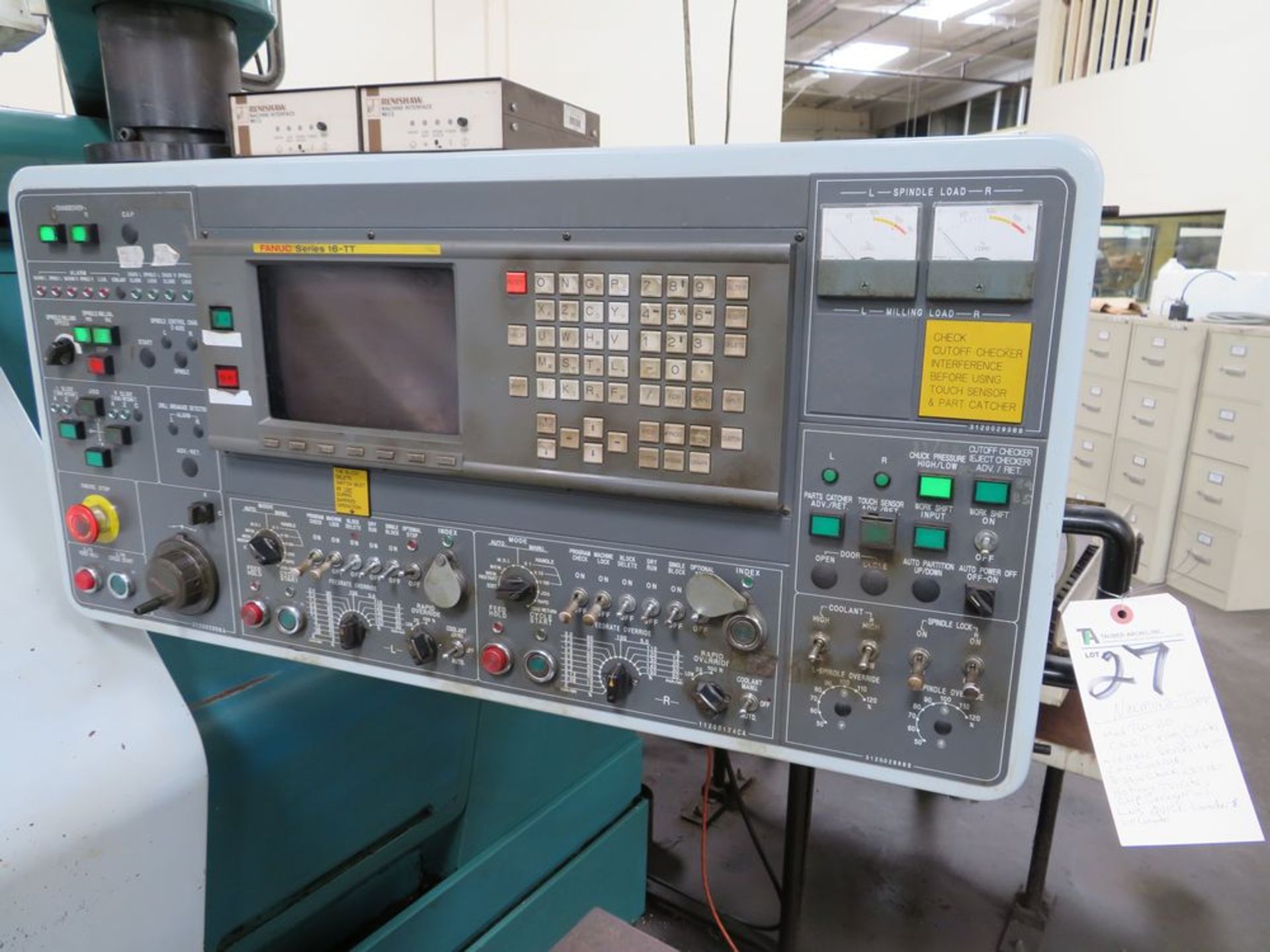 Nakamura Tome mod. TW-20, CNC Turning Center w/ Fanuc Series 16TT CNC Controls, 3-Jaw Chuck, (2) - Image 10 of 12