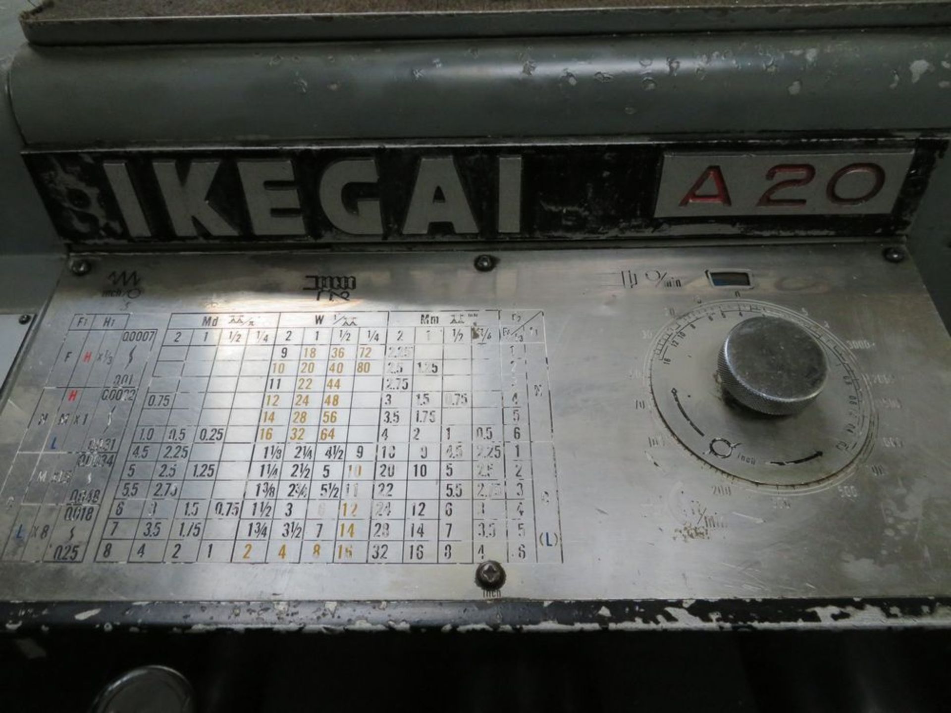 Ikegai mod. A20, 20'' x 60'' Engine Lathe Mack Tool Holder, 4-Jaw Chuck, Tailstock - Image 4 of 5