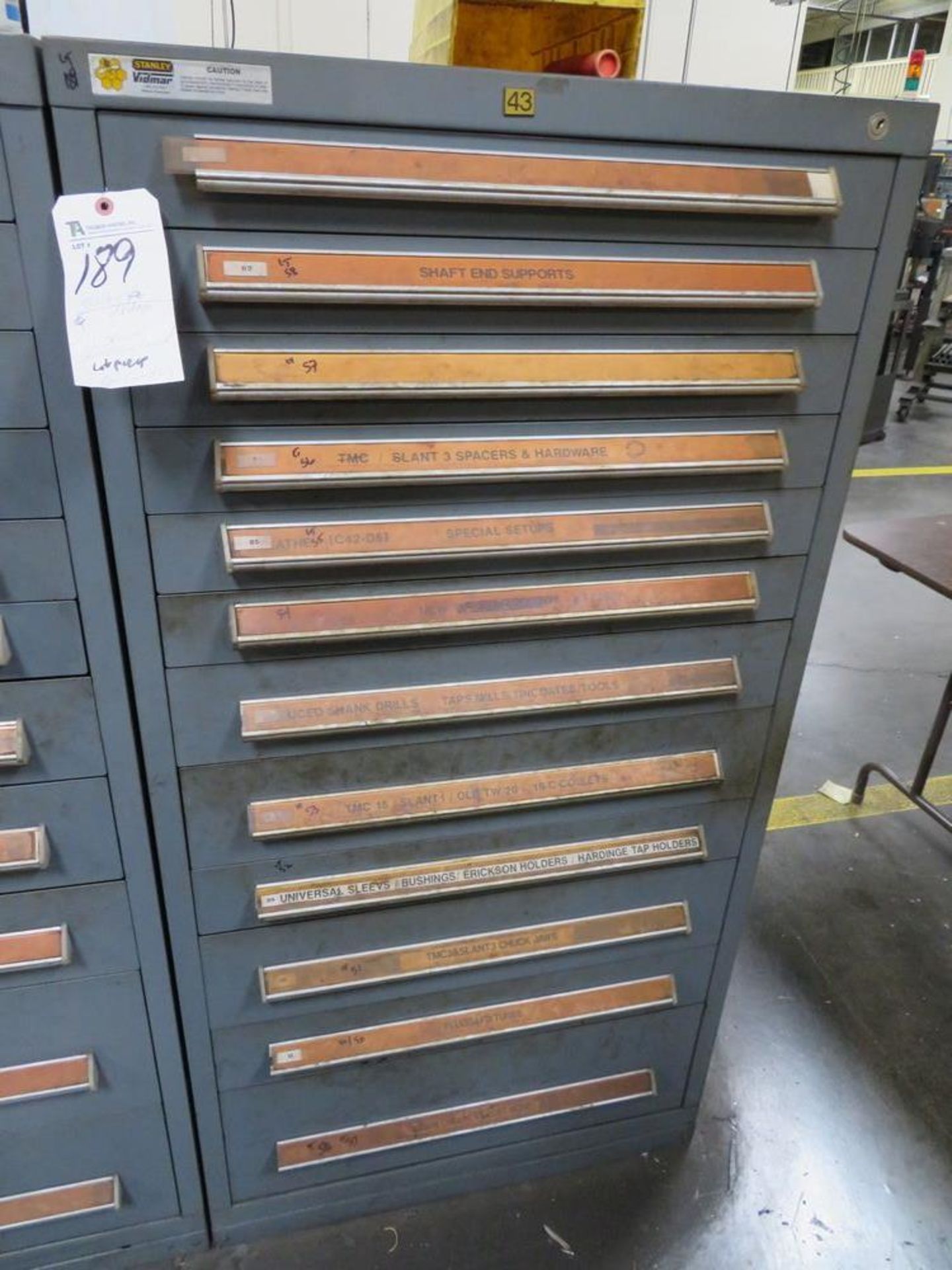 Stanley Vidmar 12-Drawer Parts/Tooling Cabinet (No Contents) LATE PICKUP -- July 17