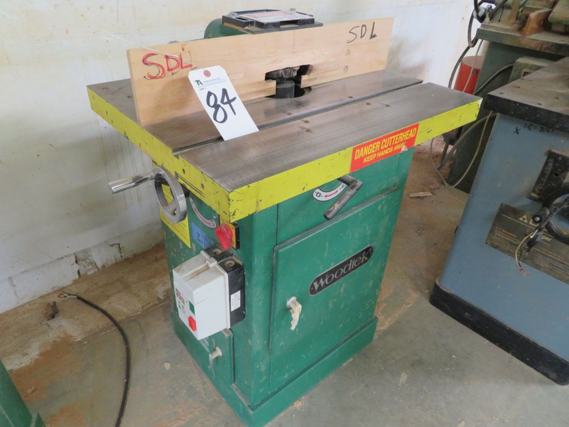 Woodtek 3hp Single Spindle Shaper S/N A66694