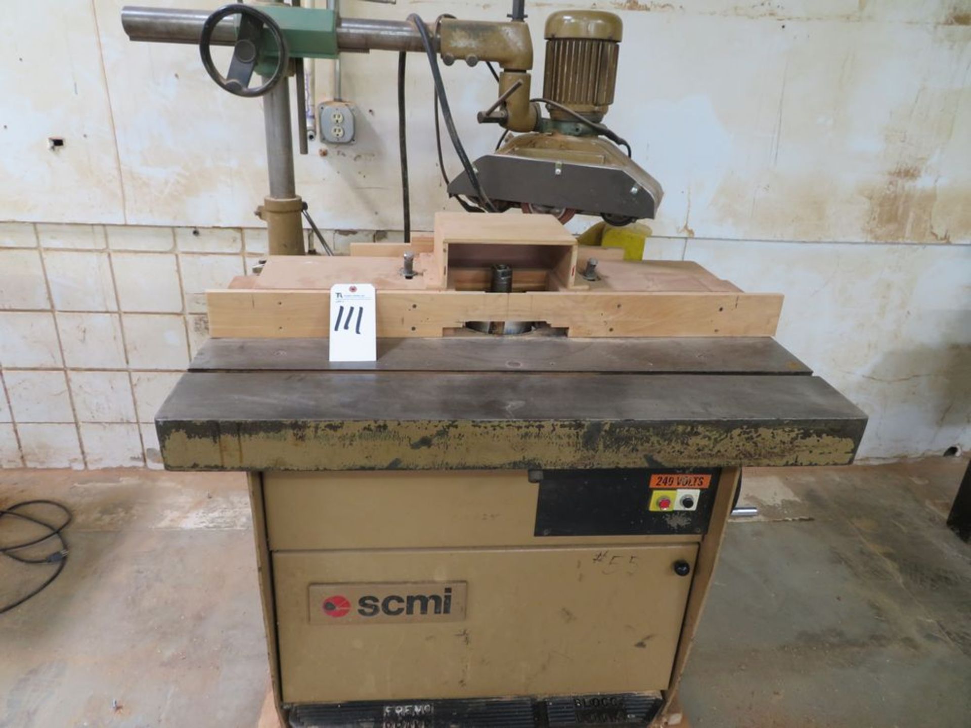 SCMI mod. T120, Single Spindle Shaper w/ Power Feed Unit