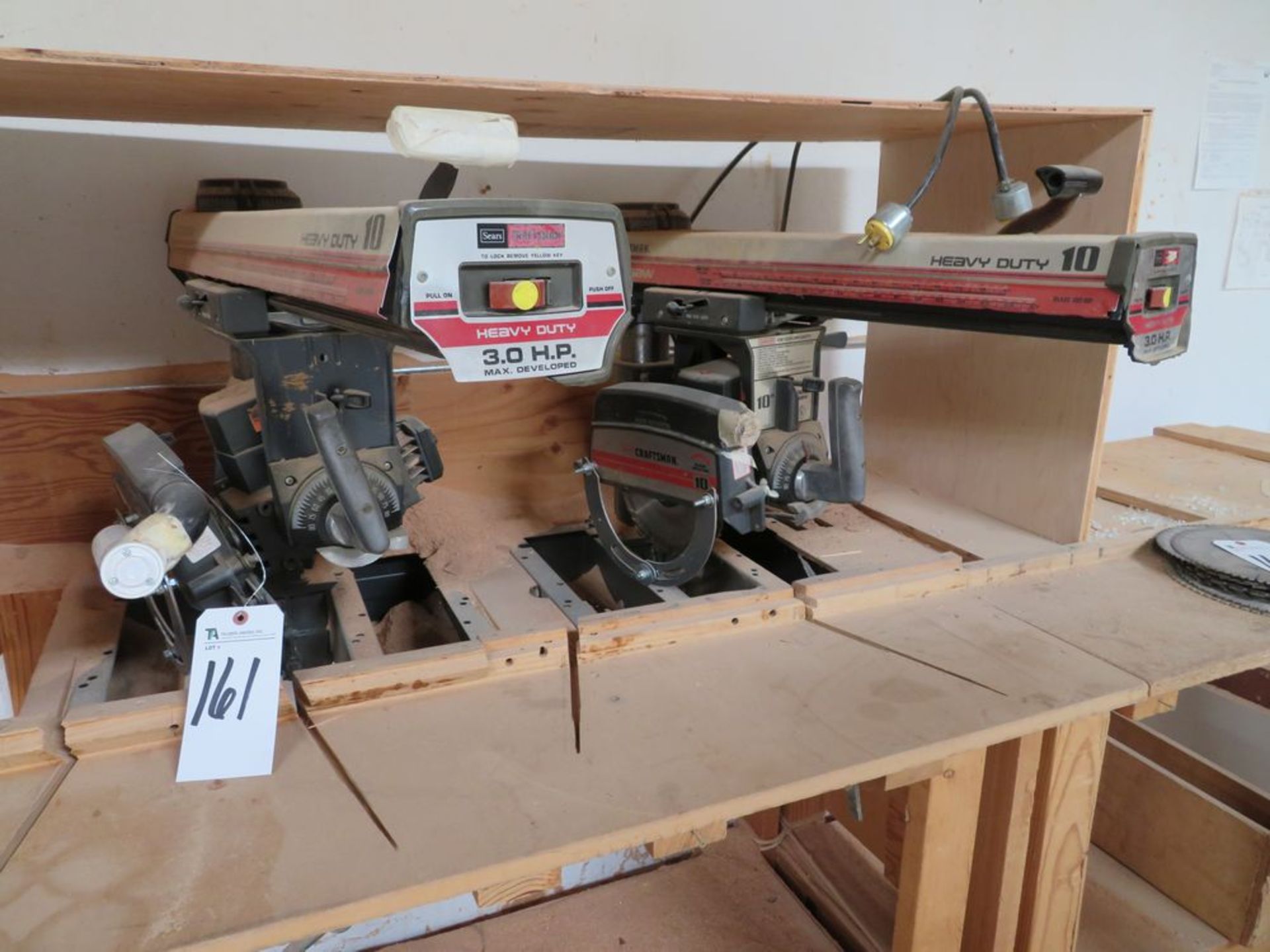 Sears Craftsman 3hp 10'' Dual Radial Arm Saw