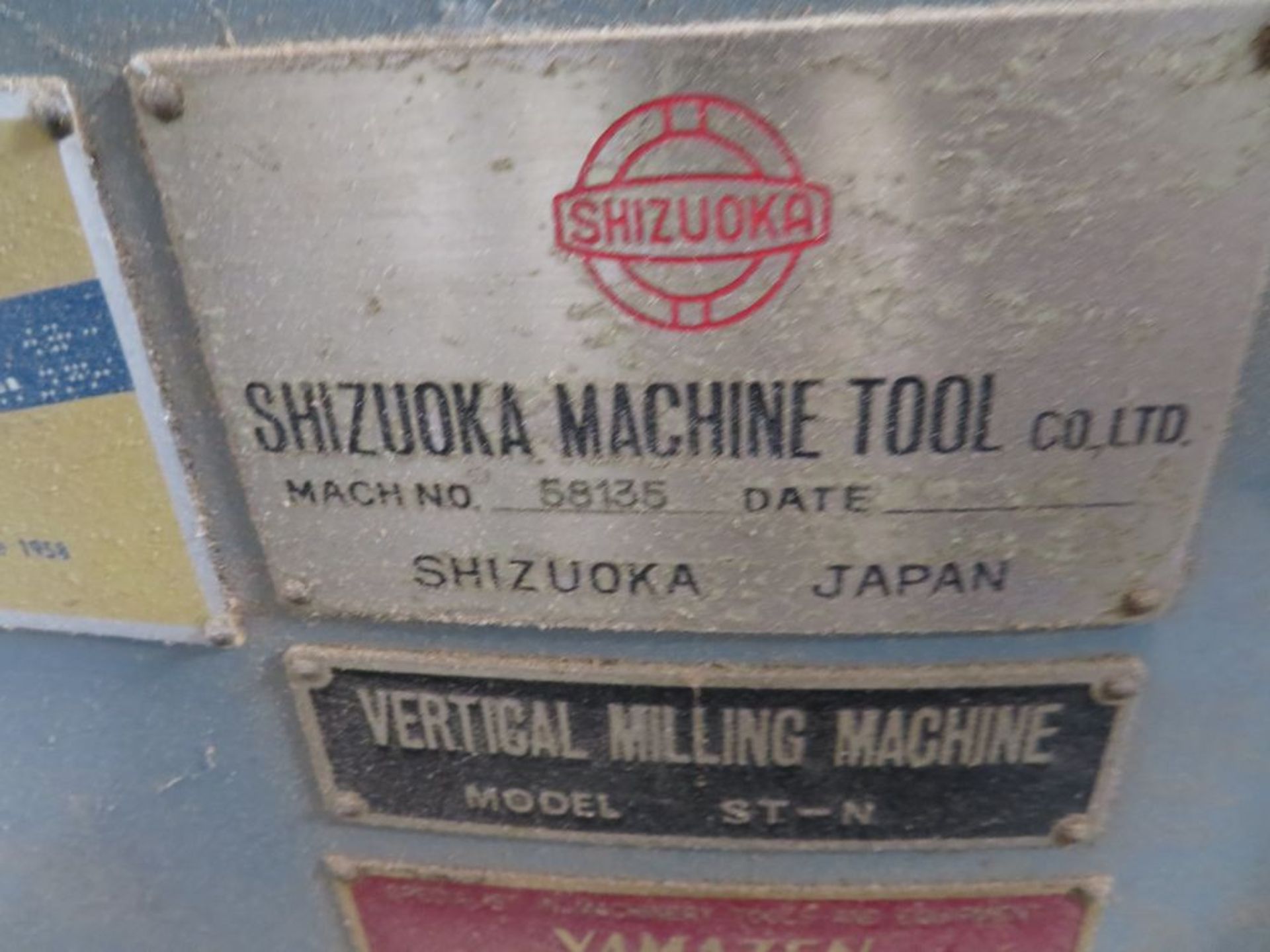 Shizuoko mod. ST-N, Vertical Milling Machine w/ Dana Summit DRO & Cabinet w/ Tooling - Image 4 of 5
