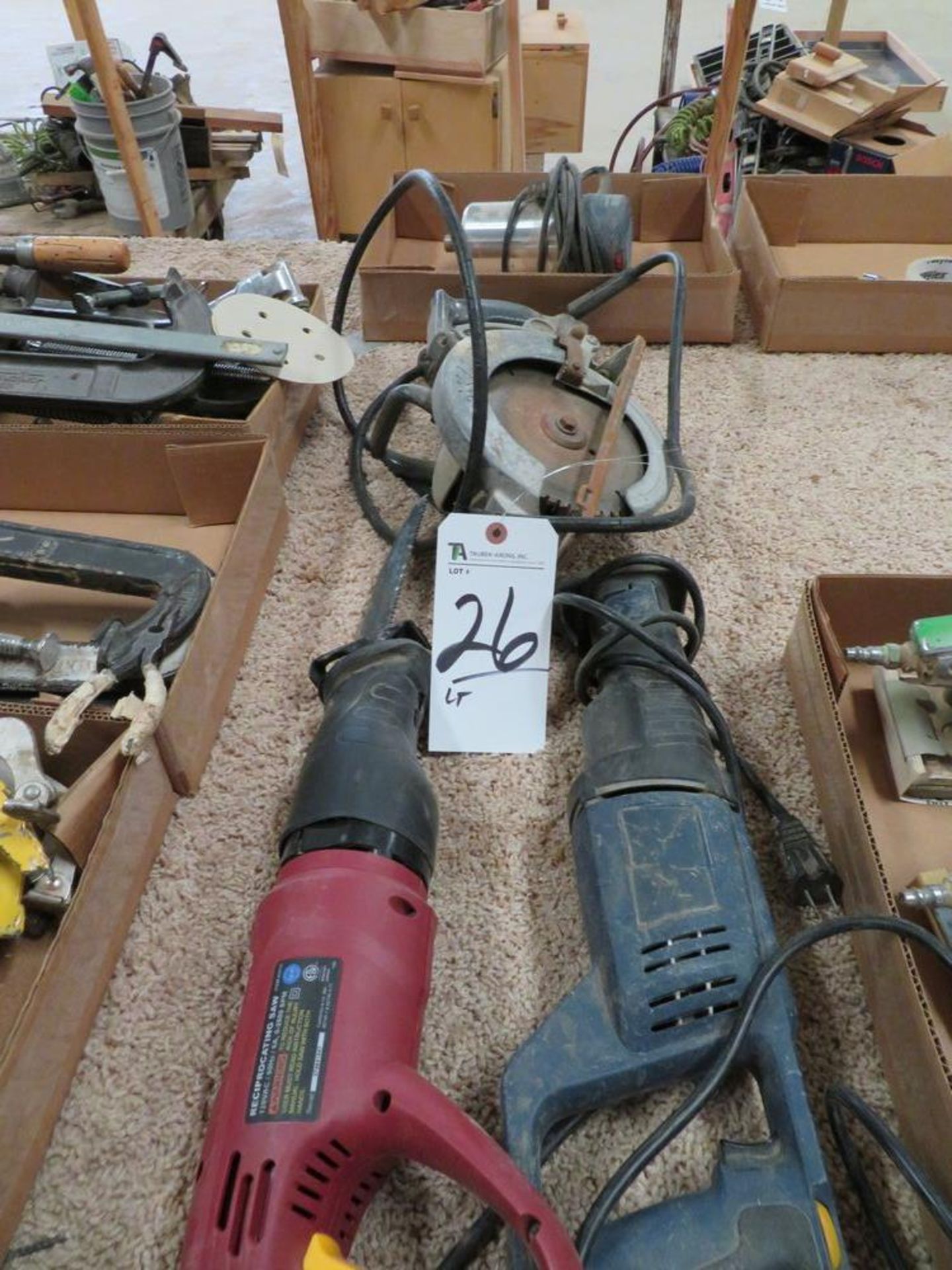 (Lot) Electric Hand Tools, Zaw Saws, Circular Saw, Router