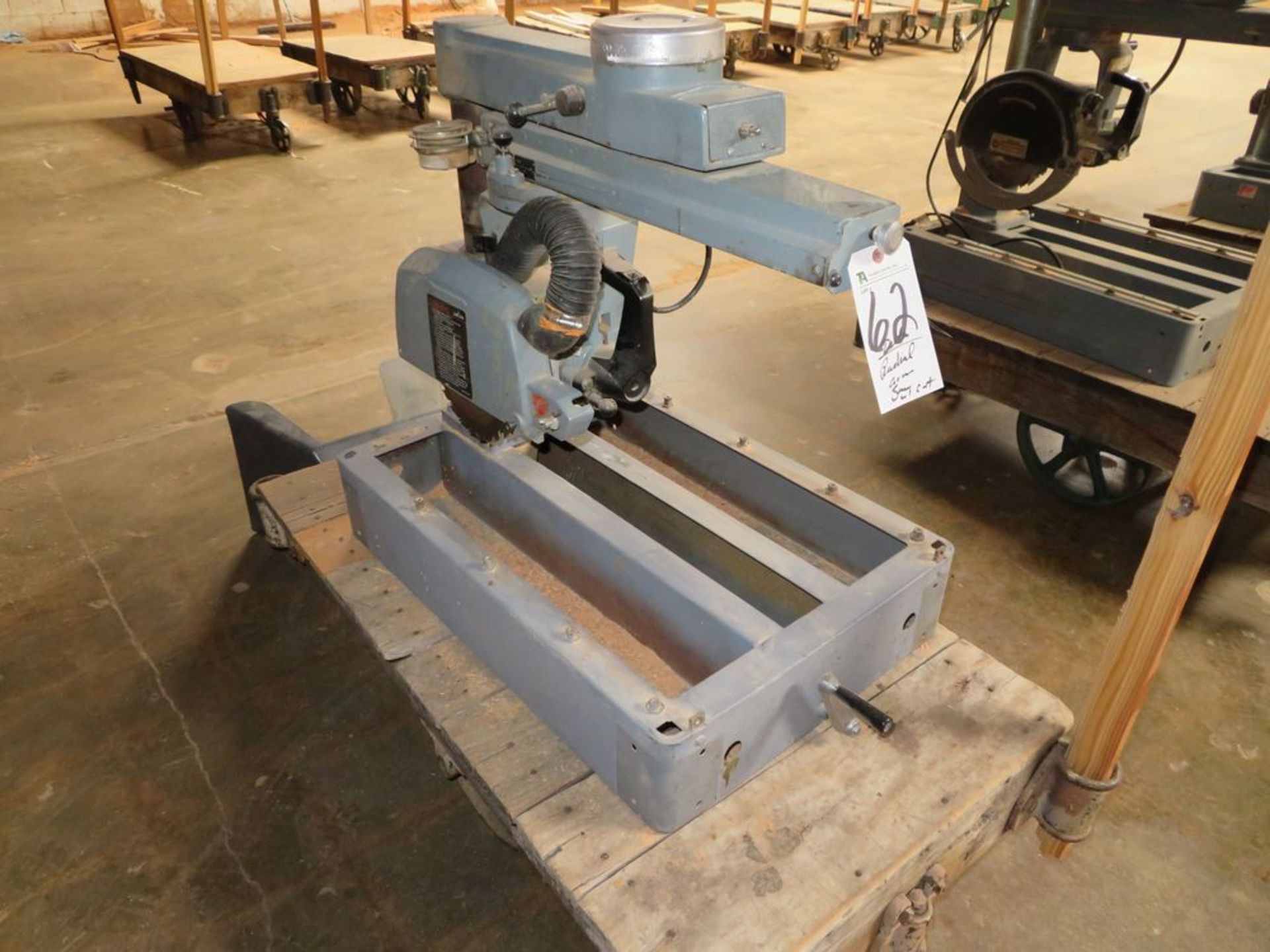 (Lot) Delta 8'' Radial Arm Saw w/ Cart