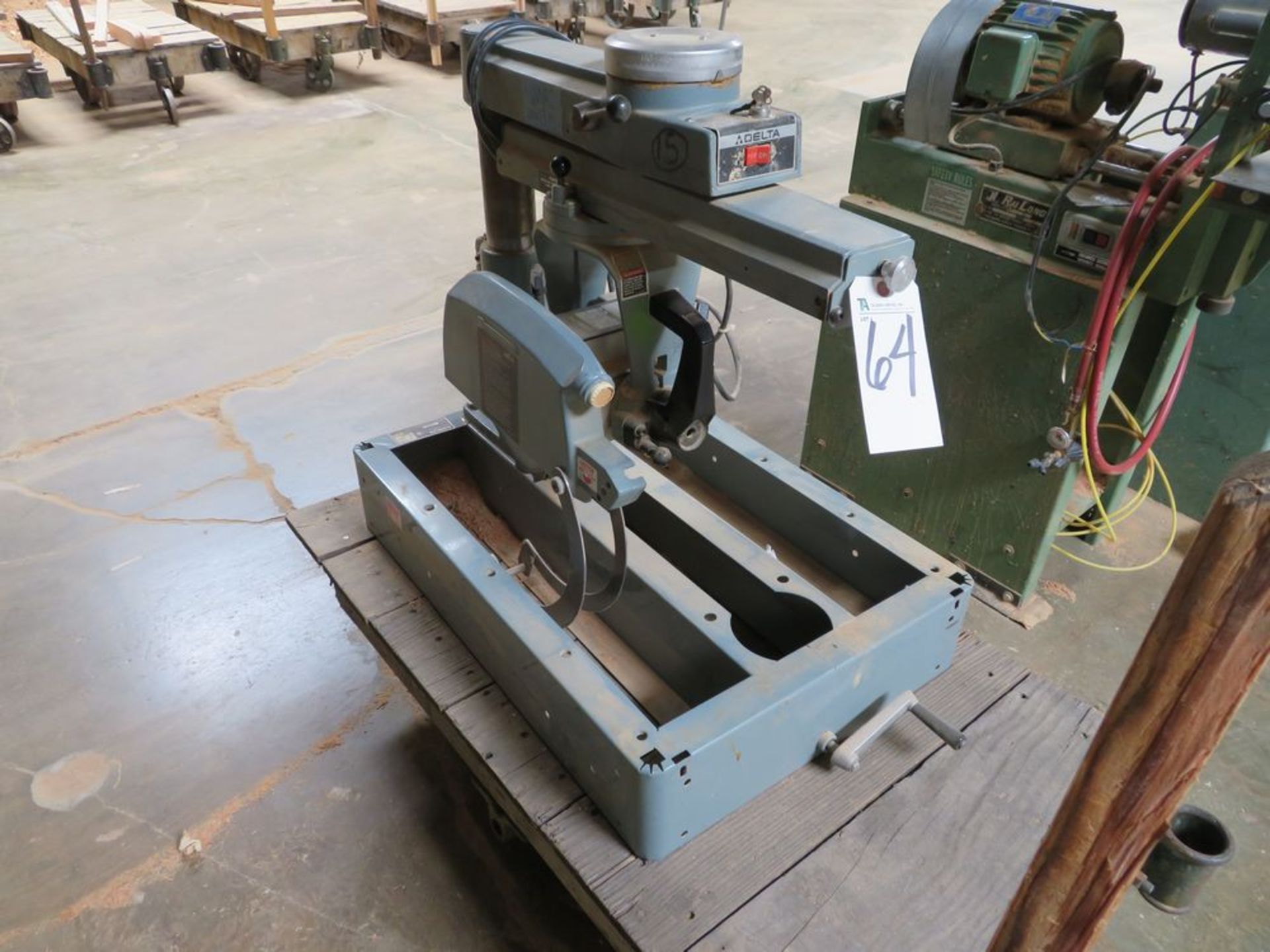 (Lot) Delta 8'' Radial Arm Saw w/ Cart