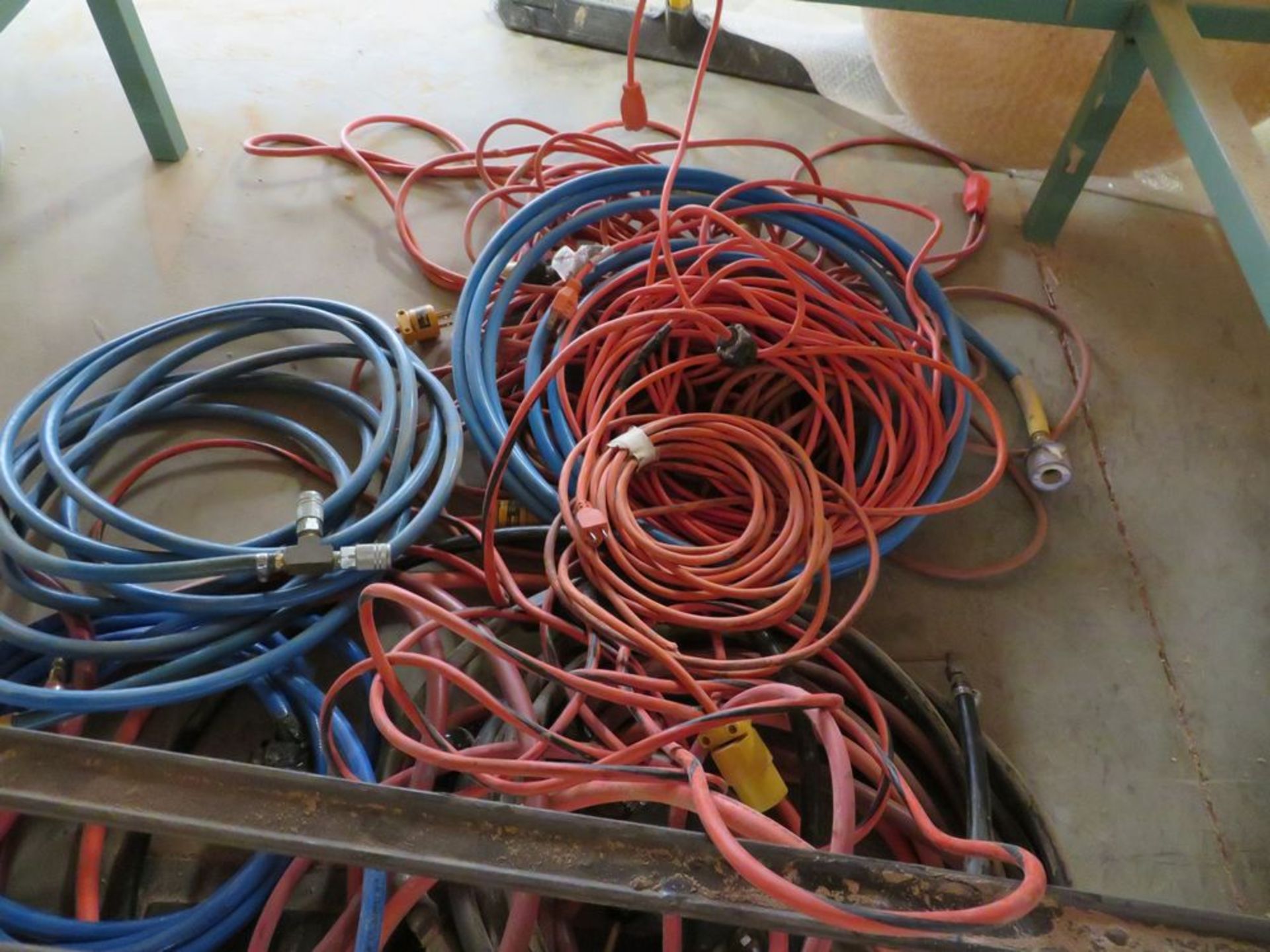 (Lot) Assorted Hand Tools w/ Air Hose & Extension Cords - Image 2 of 2
