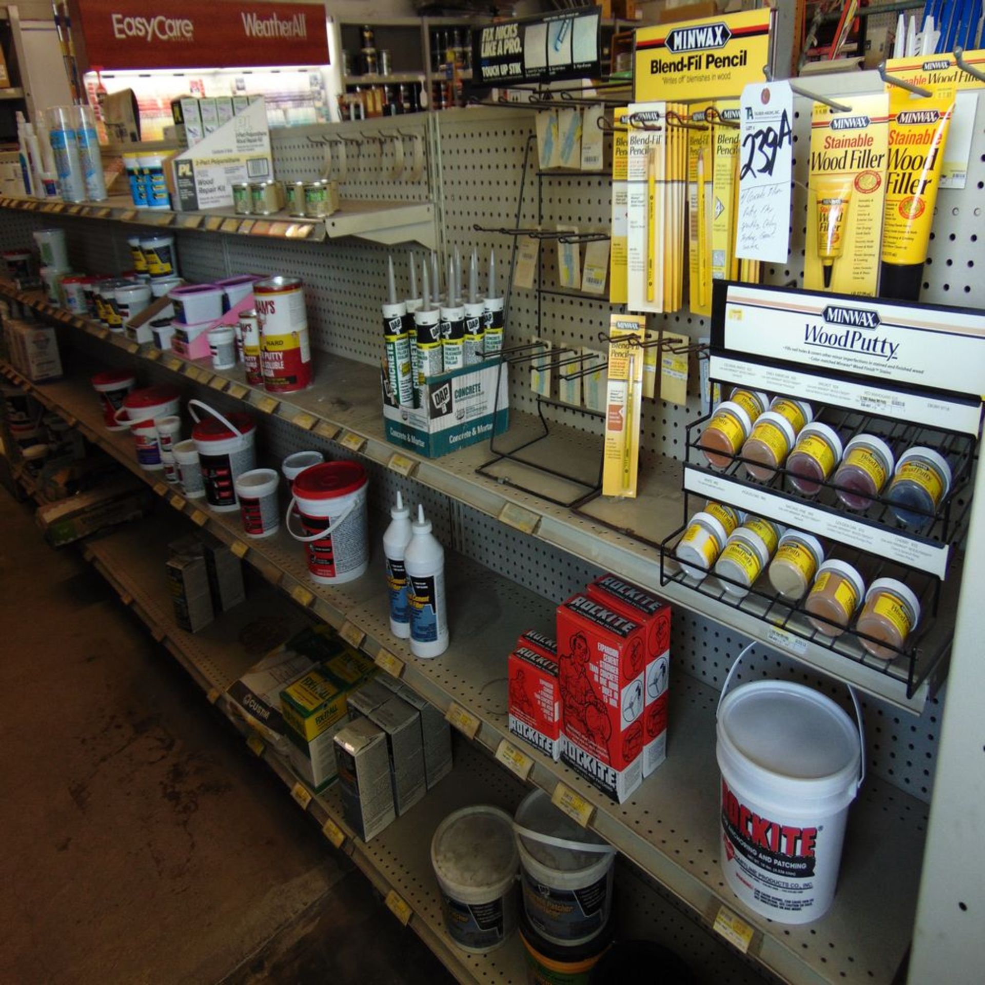 (Lot) Concrete Filler, Putty, Flex, Spackling Ceiling, Grant Sealer