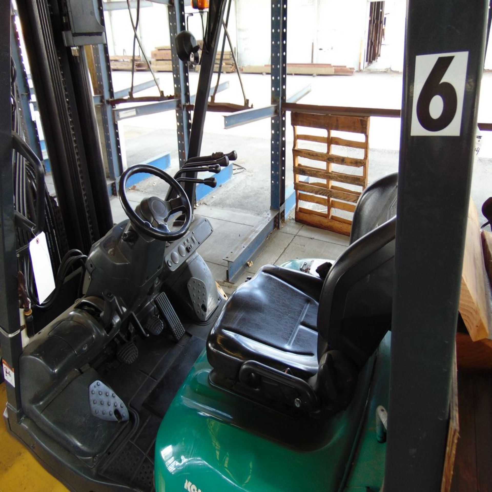 (2015) Komatsu FG5-A-TV10, Type G/LP, LPG Forklift, 9,000lb, Solid Tires, 3-Stage Mast, Side - Image 3 of 5