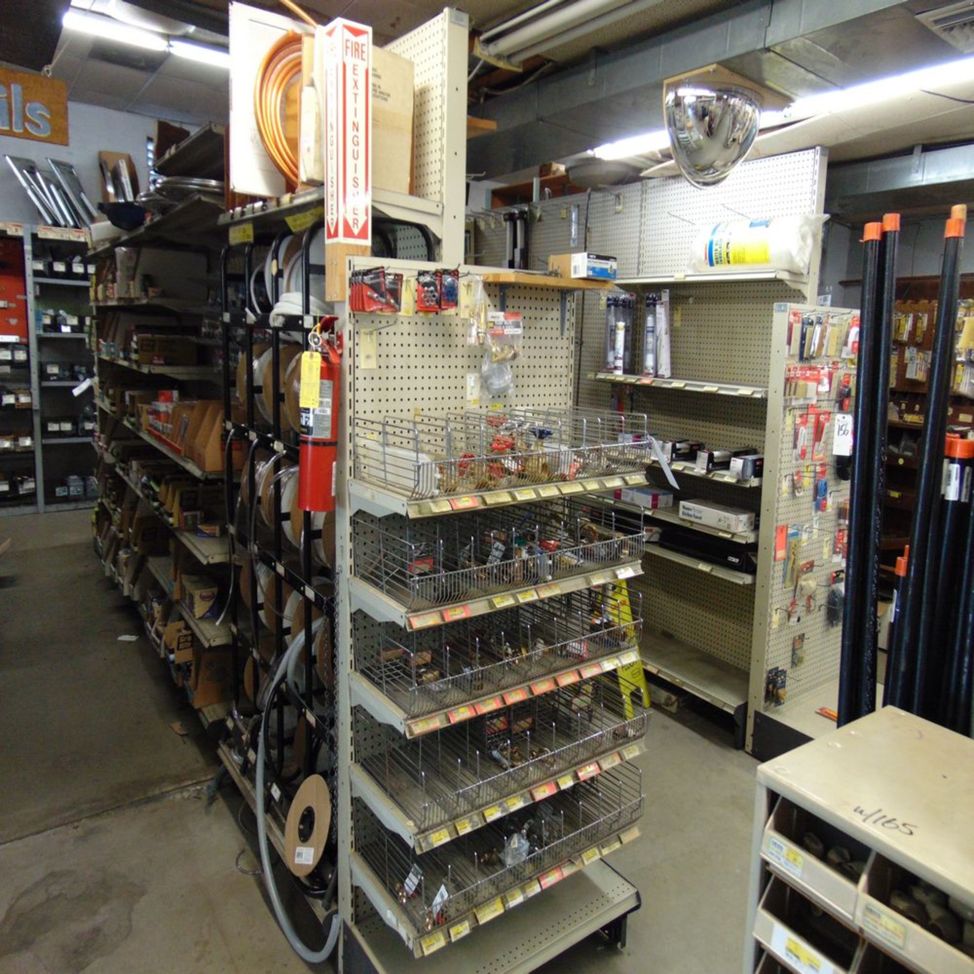 (Lot) (28) Sec. 4'W x 5'T Store Display Racks Shelving w/ (8) End Caps - Image 3 of 3