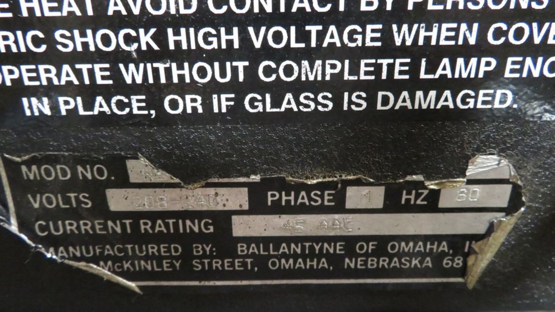 Nexus 3, 4K 4,000 Watt Xenon Single Phase 208-235 Volts, 30 Amp Search/Follow Light - Image 7 of 8