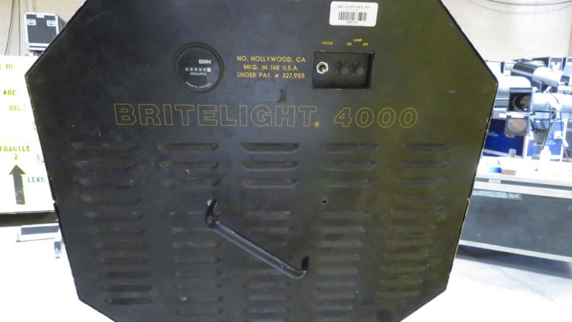 Brightlight 4000, 4000 Watt Xenon, Single Phase 30 Amp Spotlight, 208-235 Volts, w/ Electric - Image 6 of 9