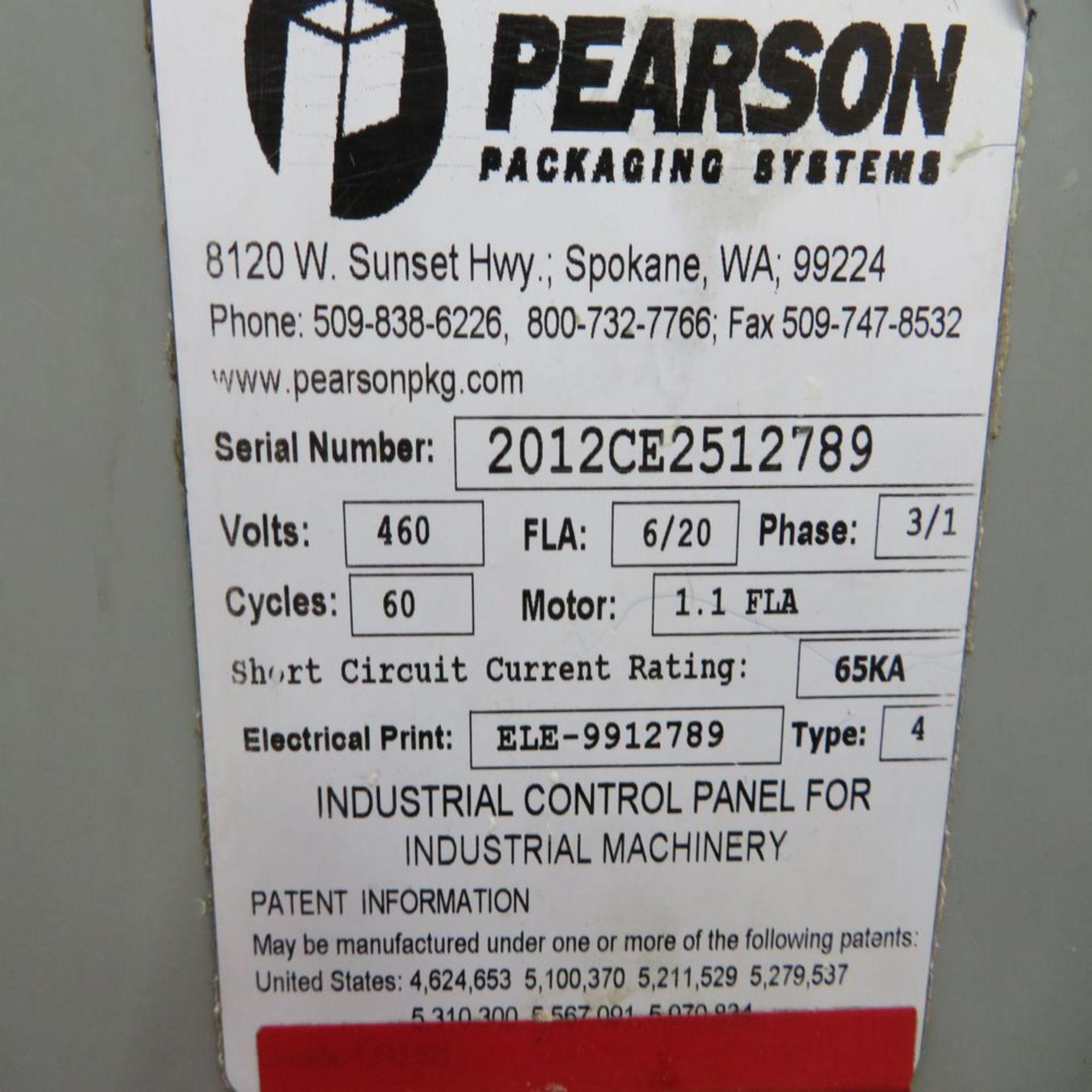 (Lot) Pearson Case Erector w/ Nordson Glue Applicator & Bosch Mink 1104 Vacuum & Allen Bradley Panel - Image 7 of 7