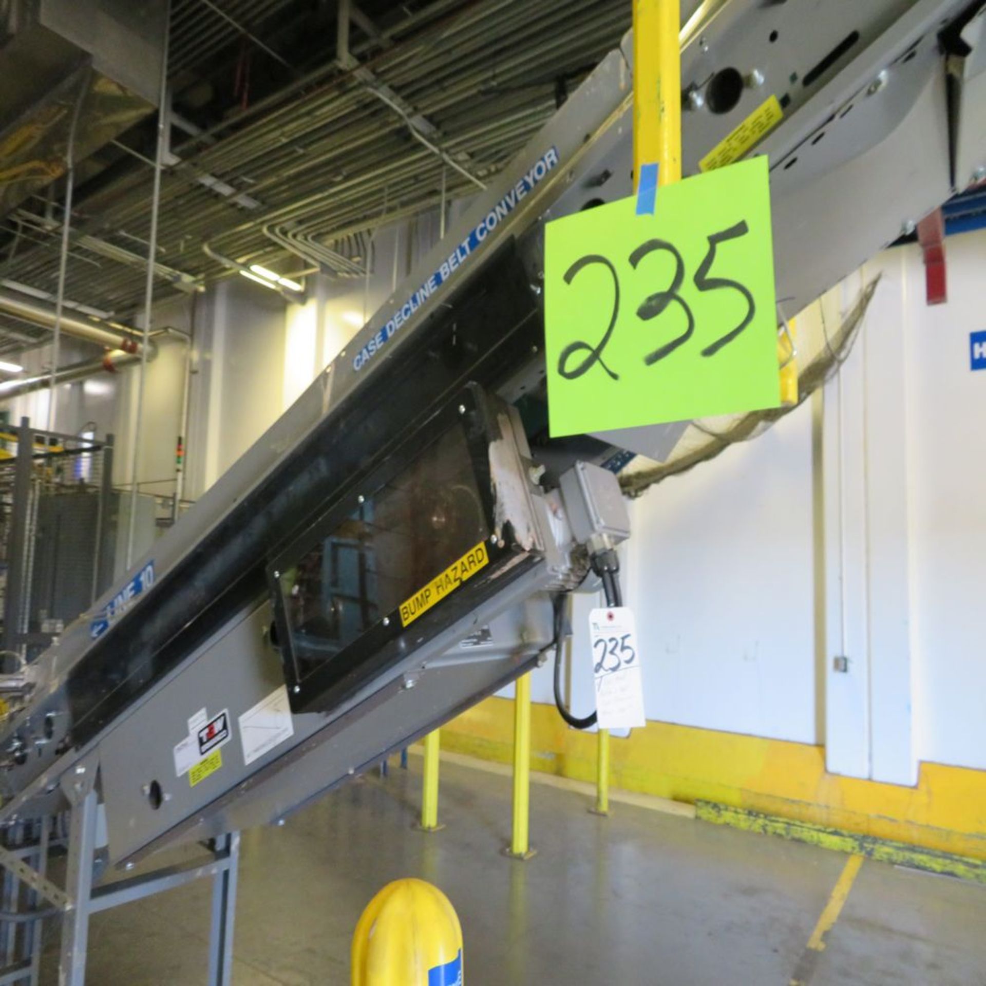(Lot) Overhead Roller & Belt Type Conveyor Approx. 1,000 Ft. (No Wire)
