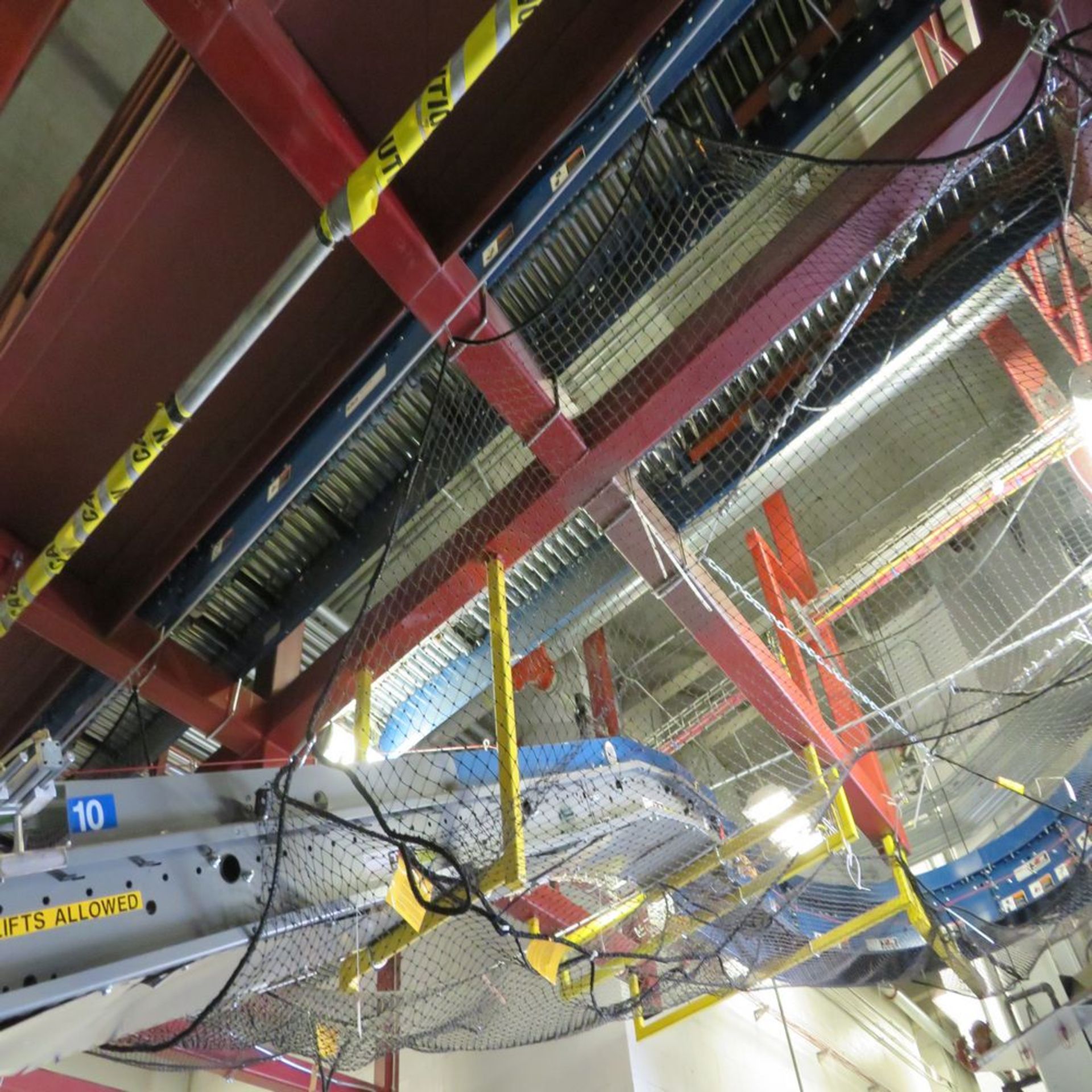 (Lot) Overhead Roller & Belt Type Conveyor Approx. 1,000 Ft. (No Wire) - Image 2 of 8