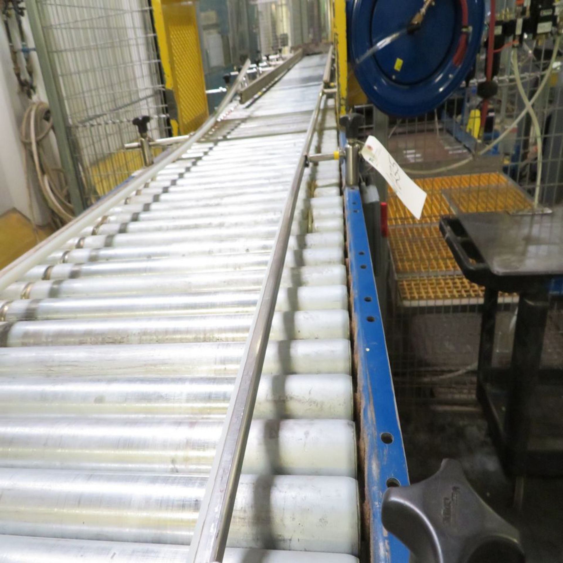 (Lot) Overhead Roller & Belt Type Conveyor Approx. 1,000 Ft. (No Wire) - Image 6 of 8
