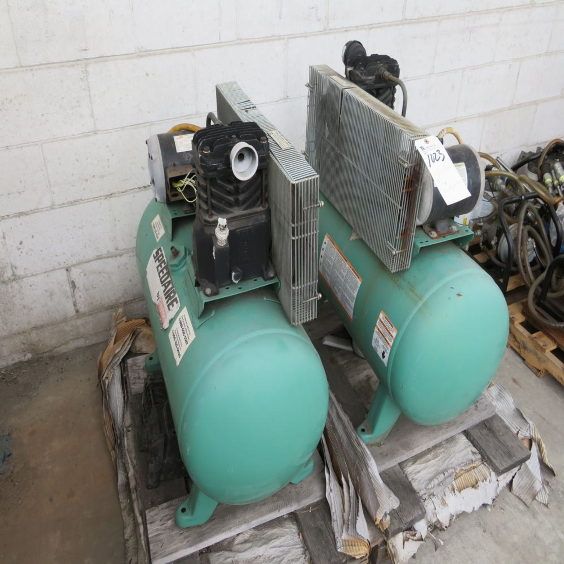 (Lot) (3) Speedaire Air Compressors