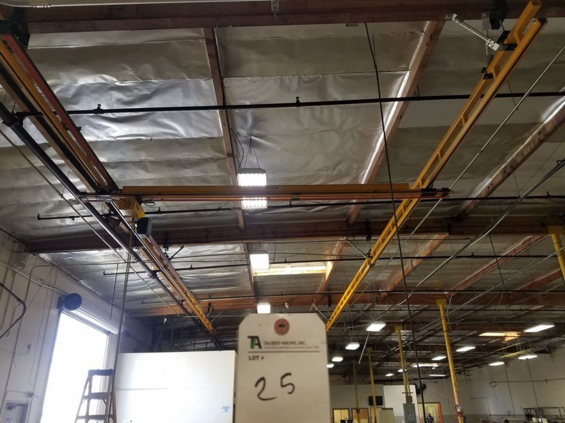 Overhead Crane Rail, Approx. 12'W x 40'L w/ ½ Ton Yale Electric Hoist