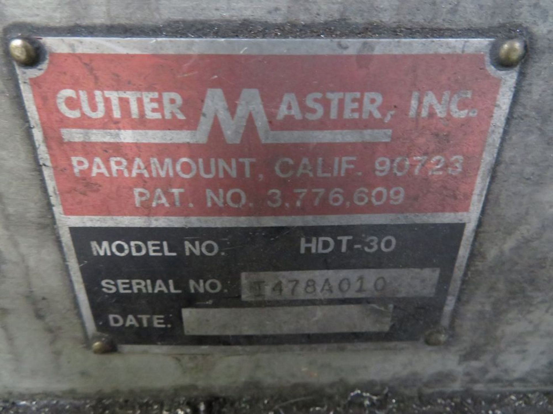 Cutter Master mod. HPT-30, End Mill Grinder w/ Air Flow Fixture; S/N I478A010 - Image 3 of 3