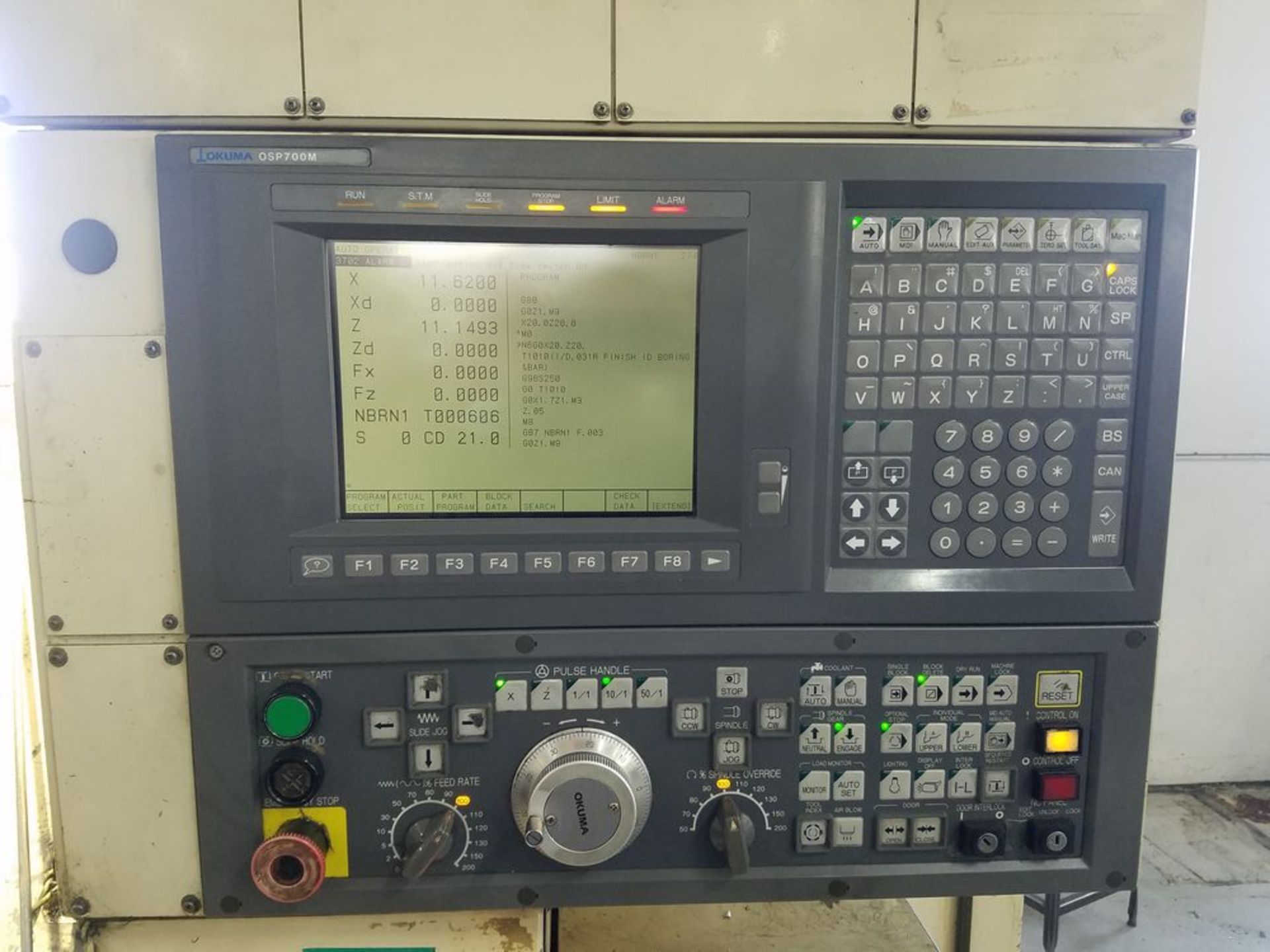 (1996) Okuma Cadet CNC Turning Center w/ Okuma OSP700m CNC Controls, 12-Position Turret, - Image 3 of 5