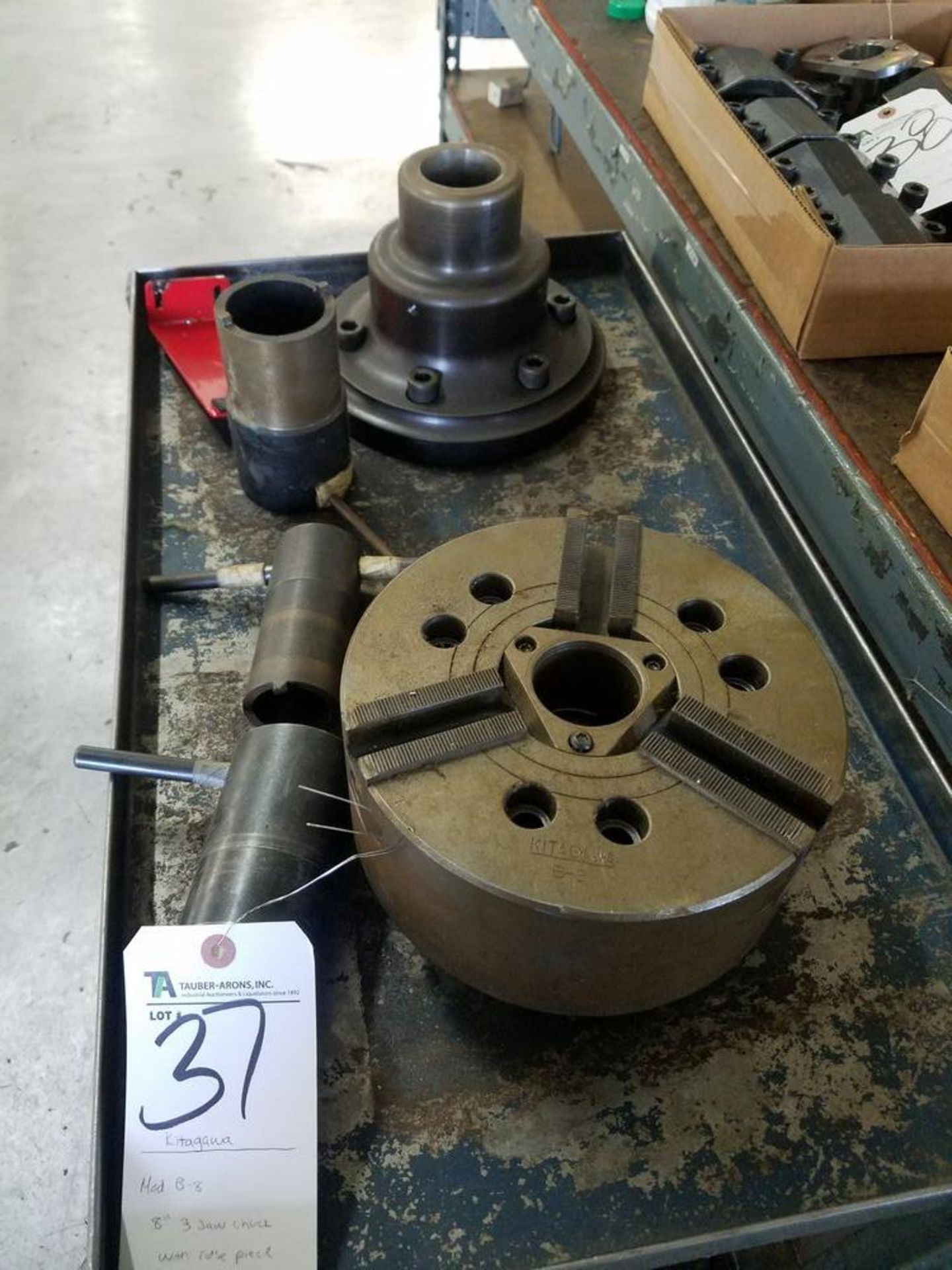 Kitagawa mod. B-8, 8'' 3-Jaw Chuck w/ Nose Piece