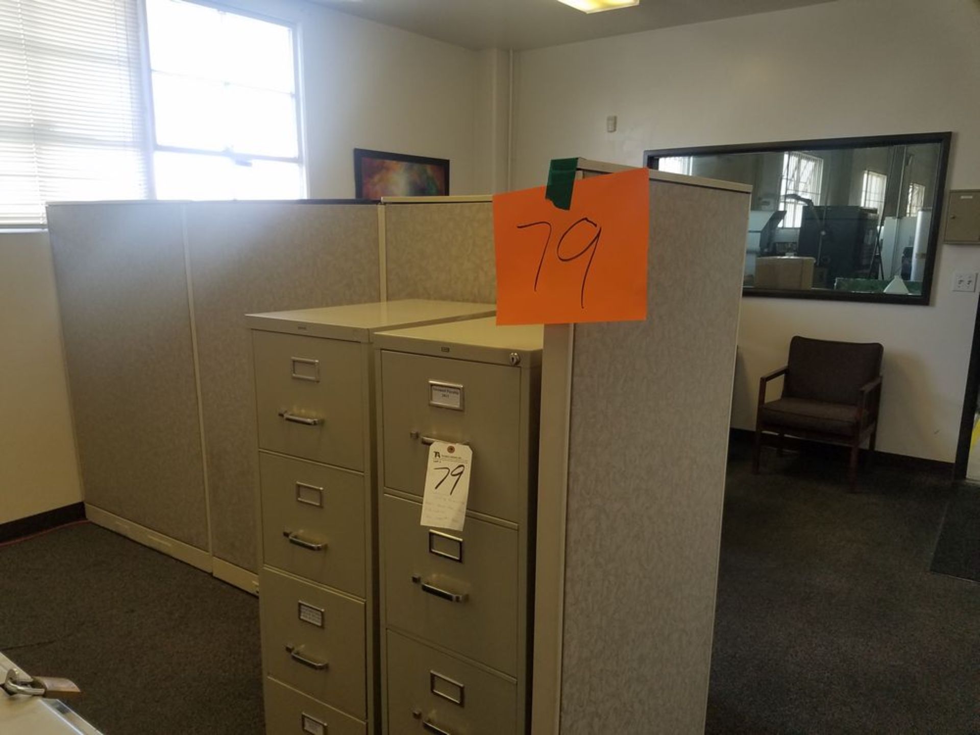 (Lot) Office Furniture, Desk, Bookcase, Chairs, File Cabinet (No Computers, Printers, Phones)