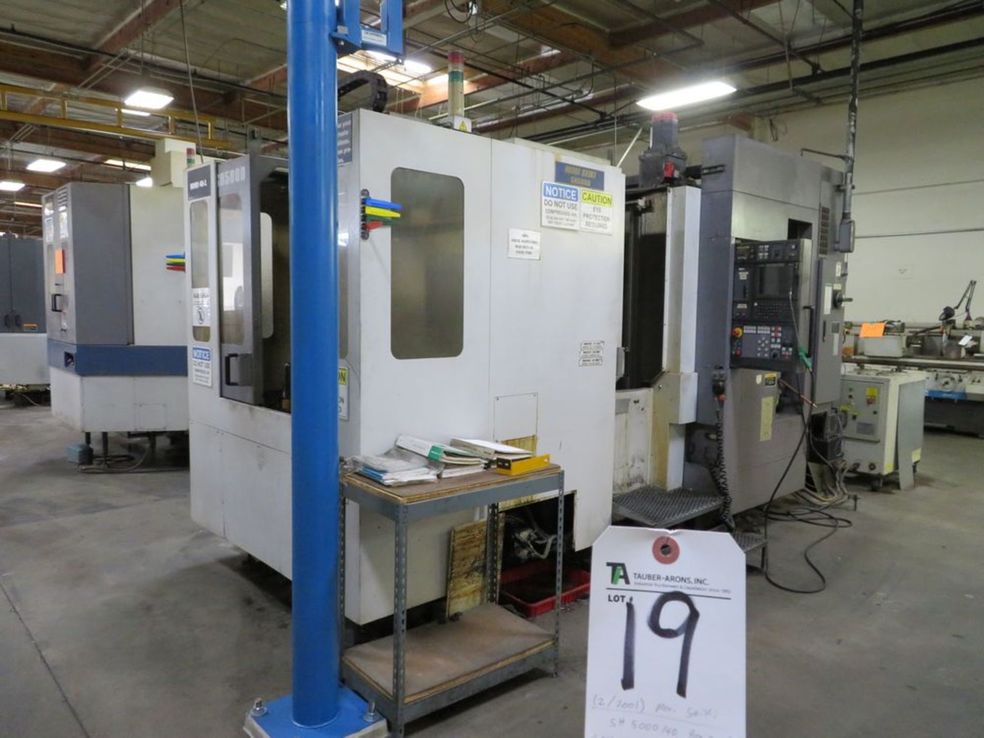 (2001) Mori Seiki SH 5000/40 Horizontal CNC Machine Center w/ Mori Seiki MSG-50i CNC Controls,