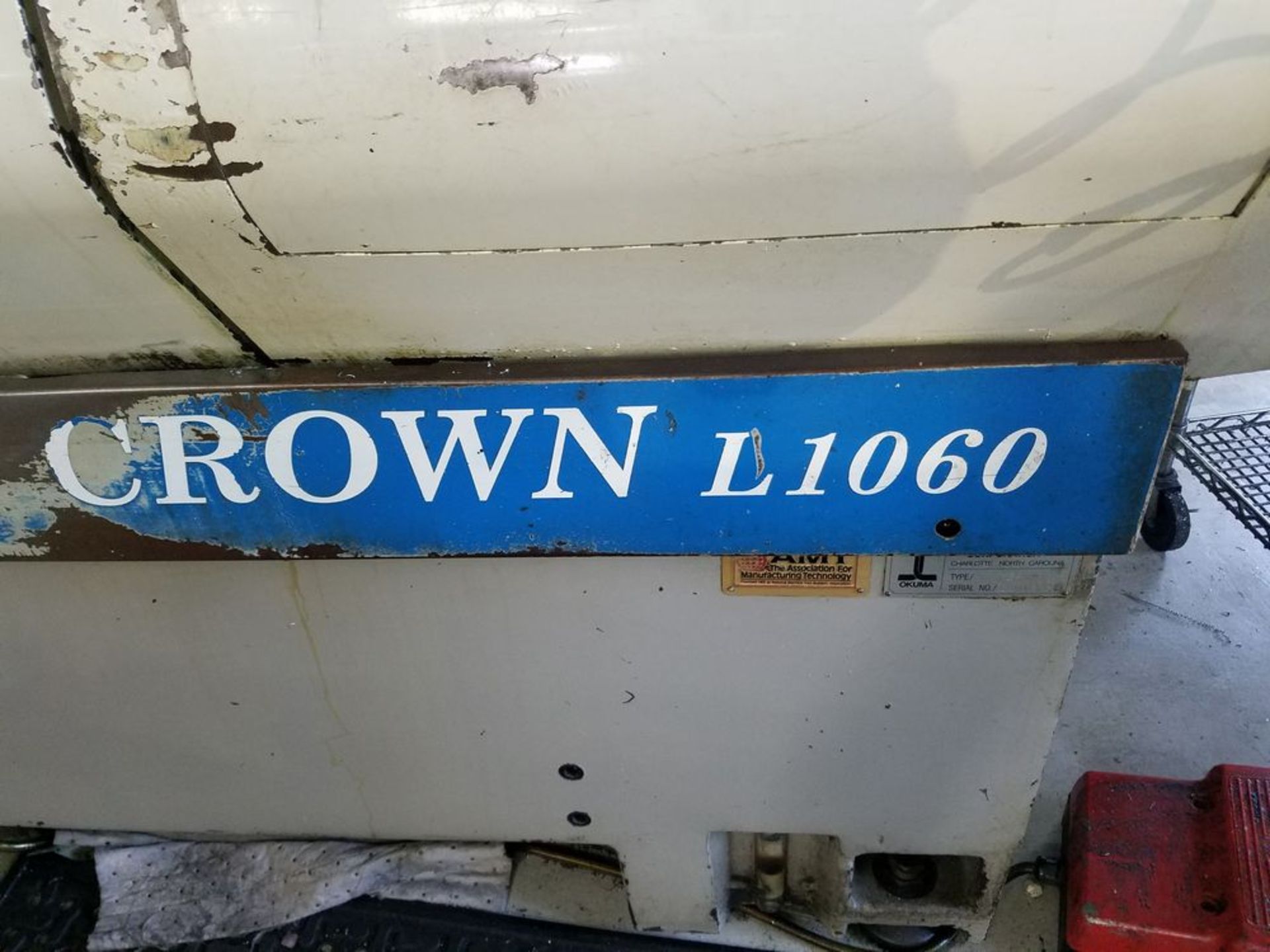 (1996) Okuma Crown L1060 CNC Turning Center w/ Okuma OSP-U10L CNC Controls, 12-Position Turret, - Image 5 of 7