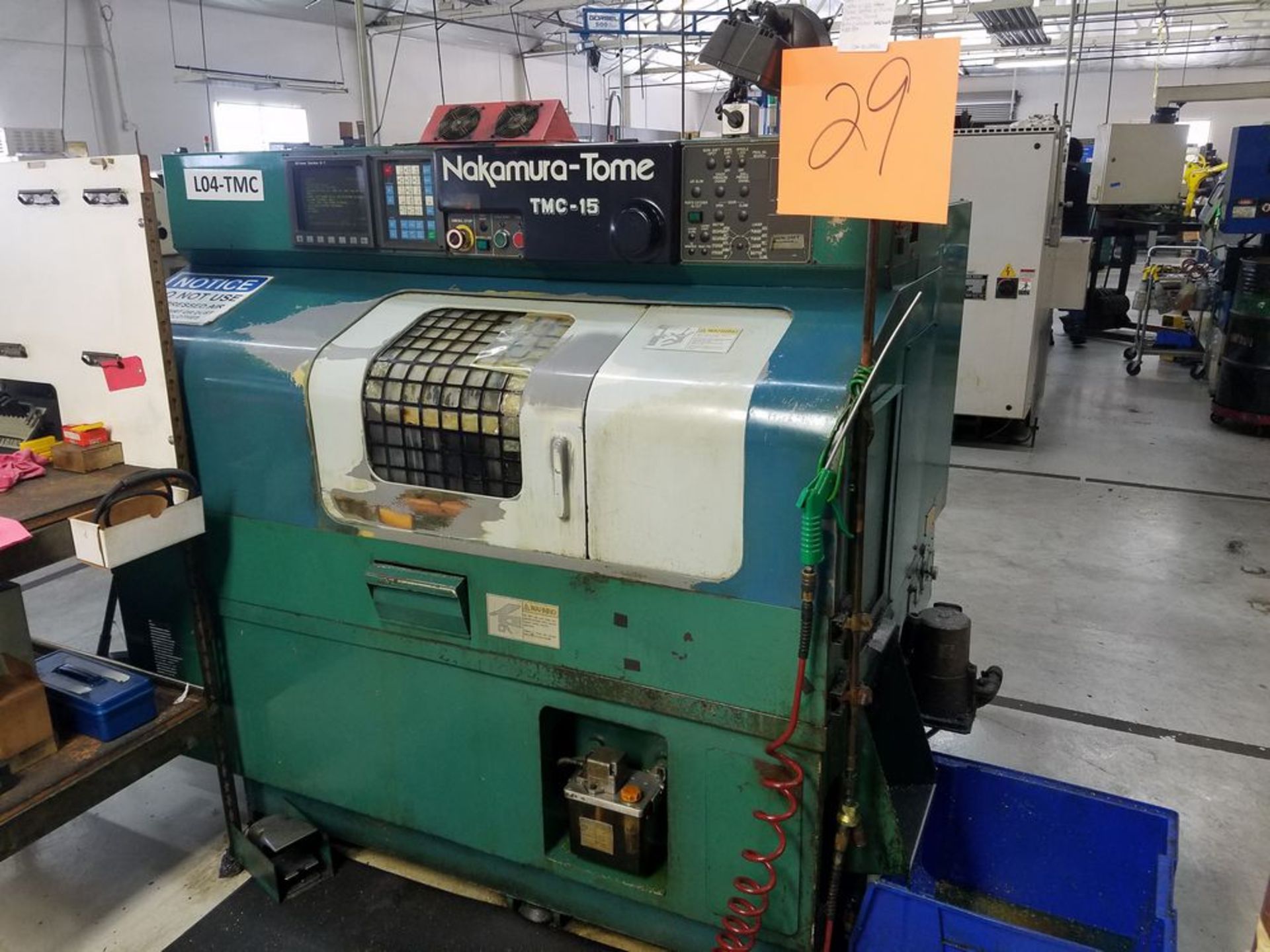 (1994) Nakamura Tome TMC-15, CNC Lathe w/ GE Fanuc Series O-T CNC Controls, Turret, Part Catcher,