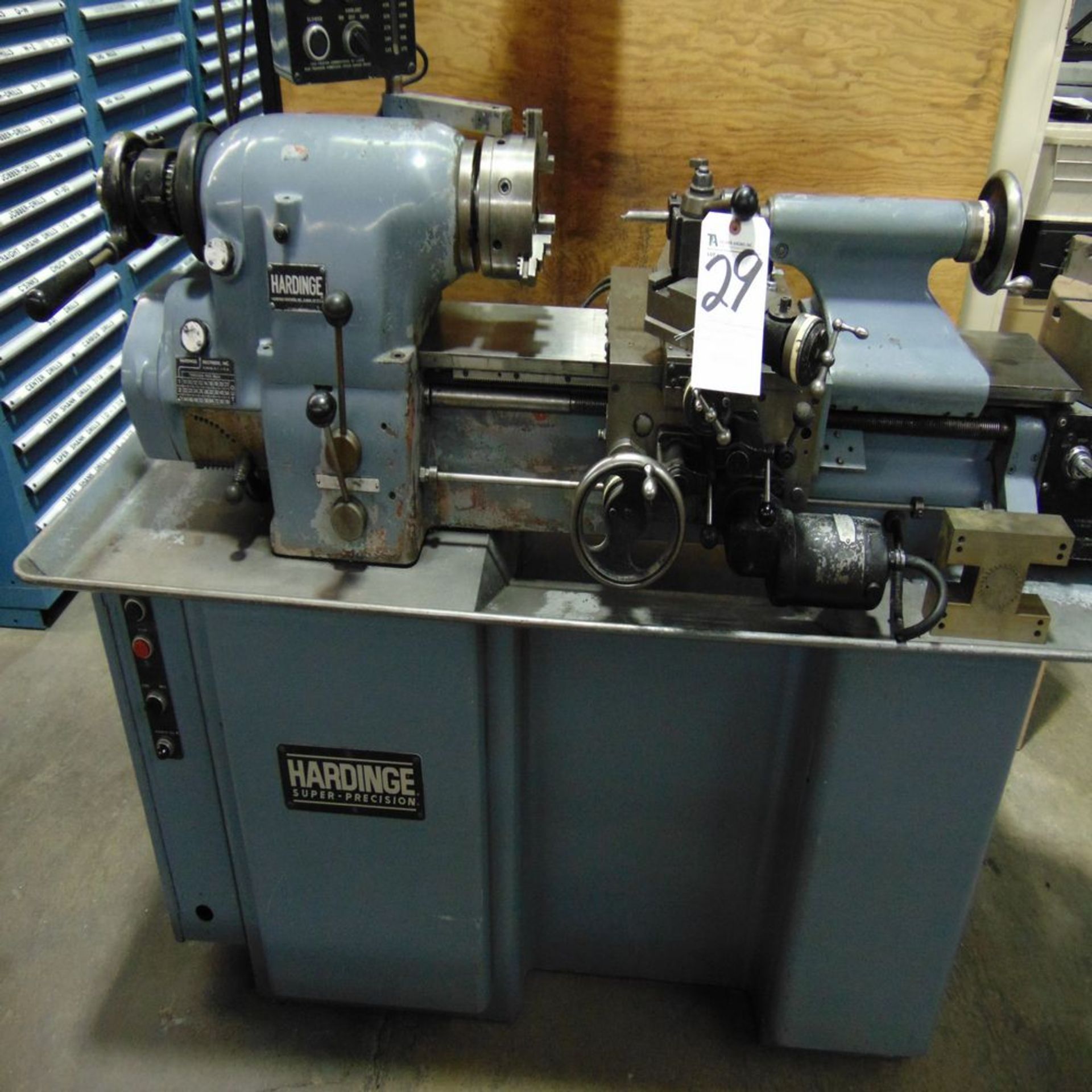 Hardinge mod. HLVH Tool Room Lathe w/ DROs S/N 337-649