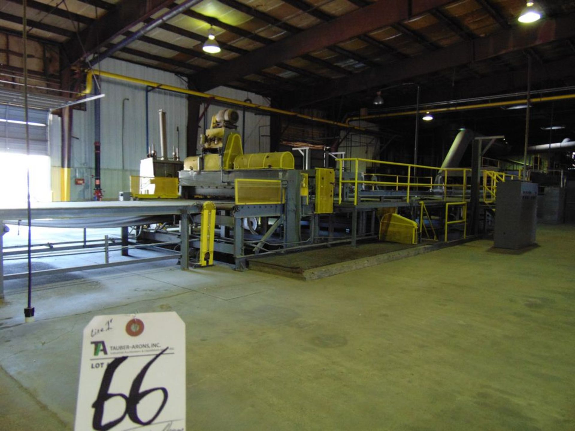 (Lot) Line 1, Consisting of: 10' x 50' Forming Plenum/Accumulation Table, Chain Fed Screw Type