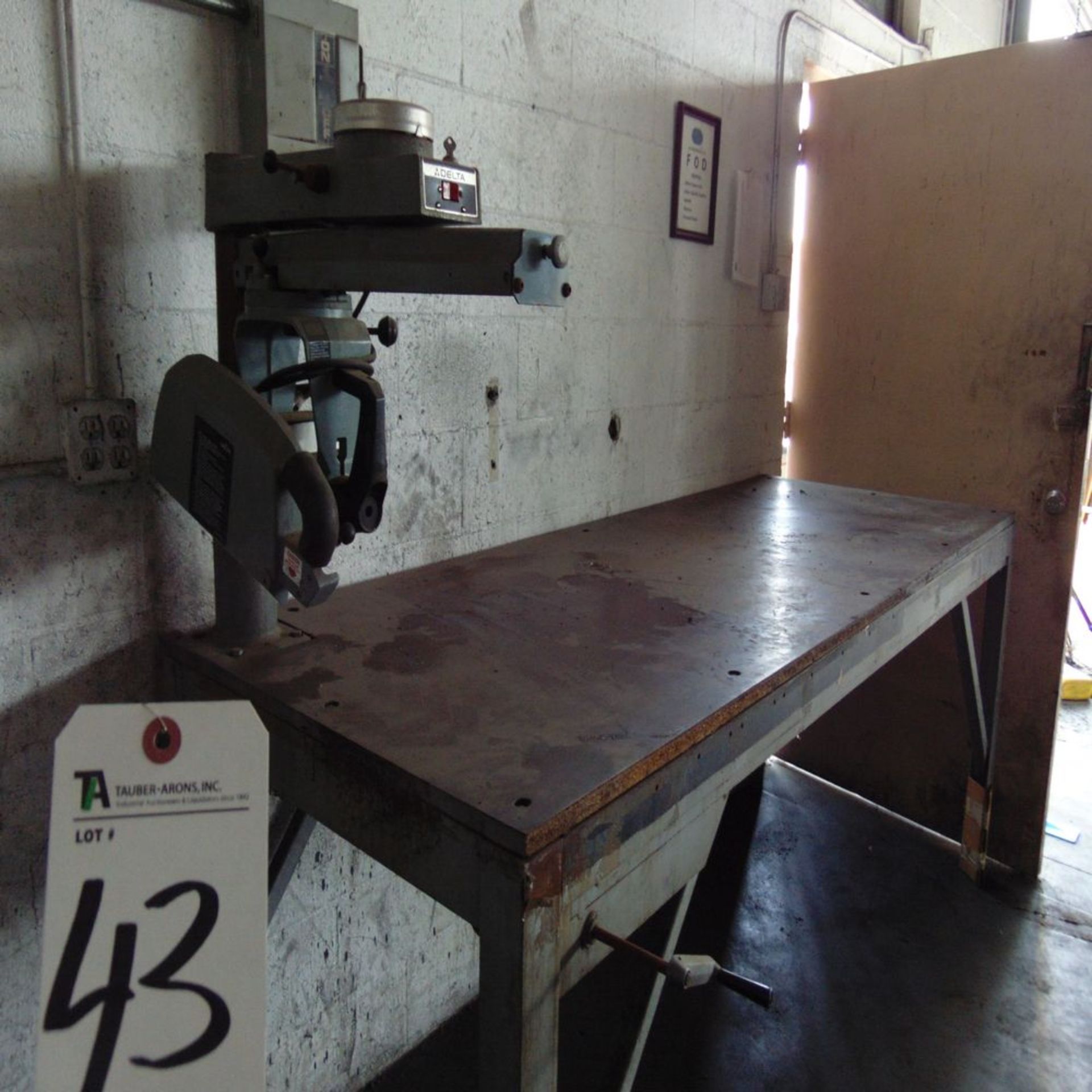 (Lot) Delta Radial Arm Saw w/ Tables