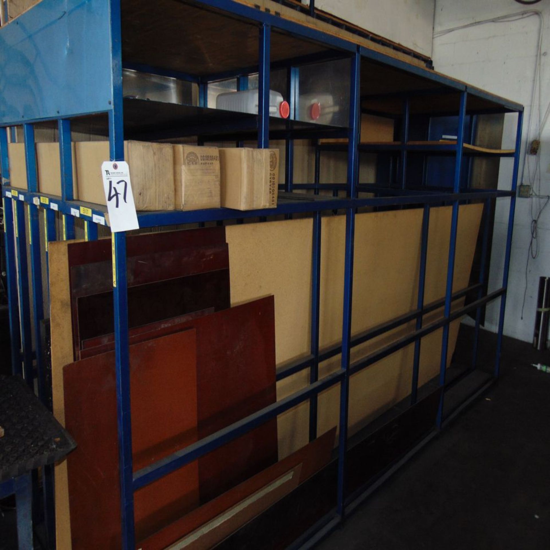 Material Rack, 50'' x 12' x 75''Tall