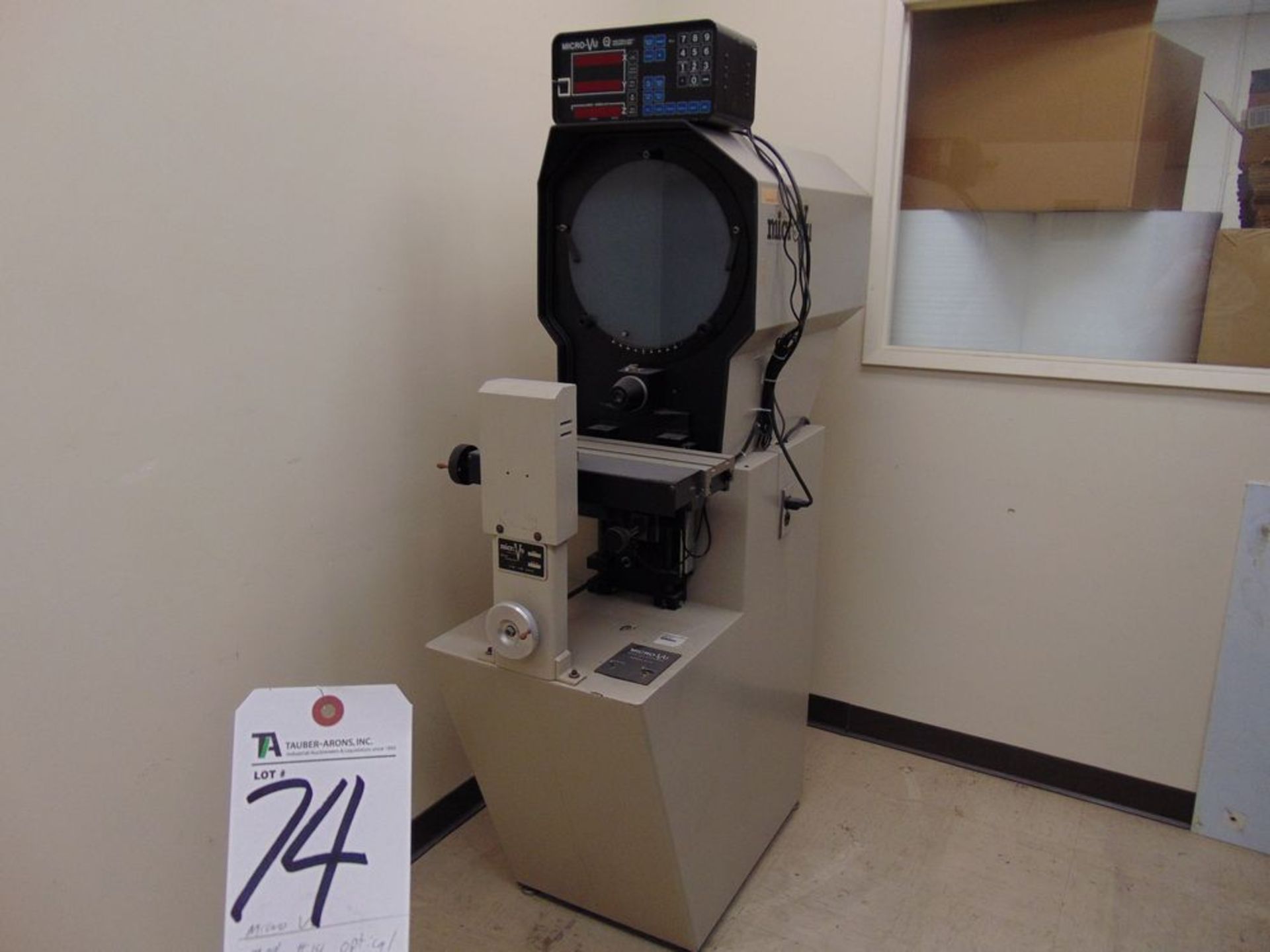 Micro Comparator Micro Vu mod. 14, 14'' Optical Comparator w/ Micro Vu DRO; S/N 2098