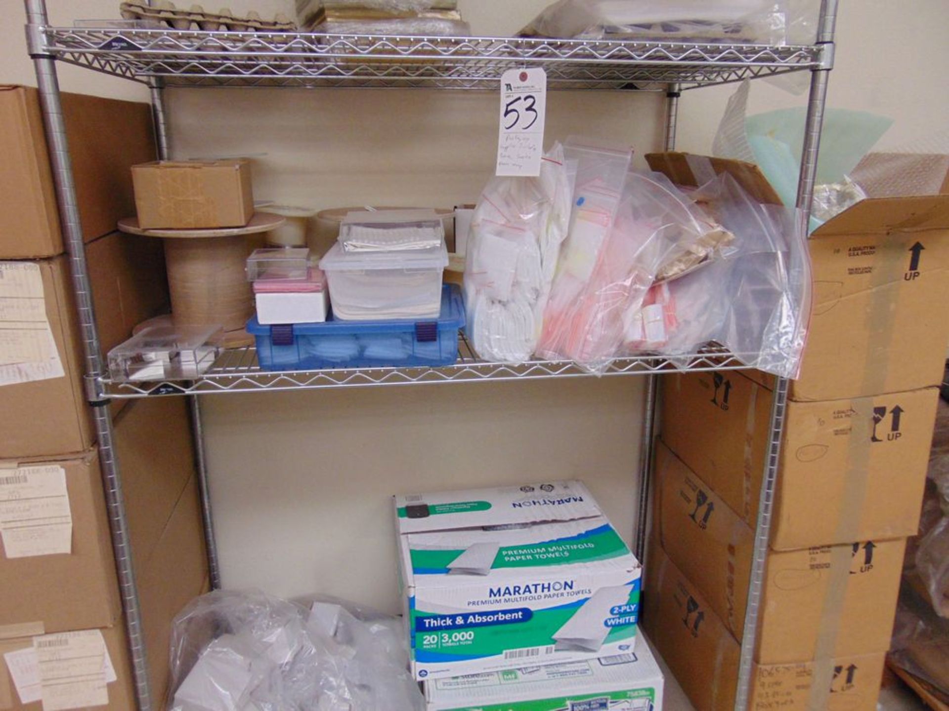 (Lot) Packing Supplies Including Boxes, Baggies &