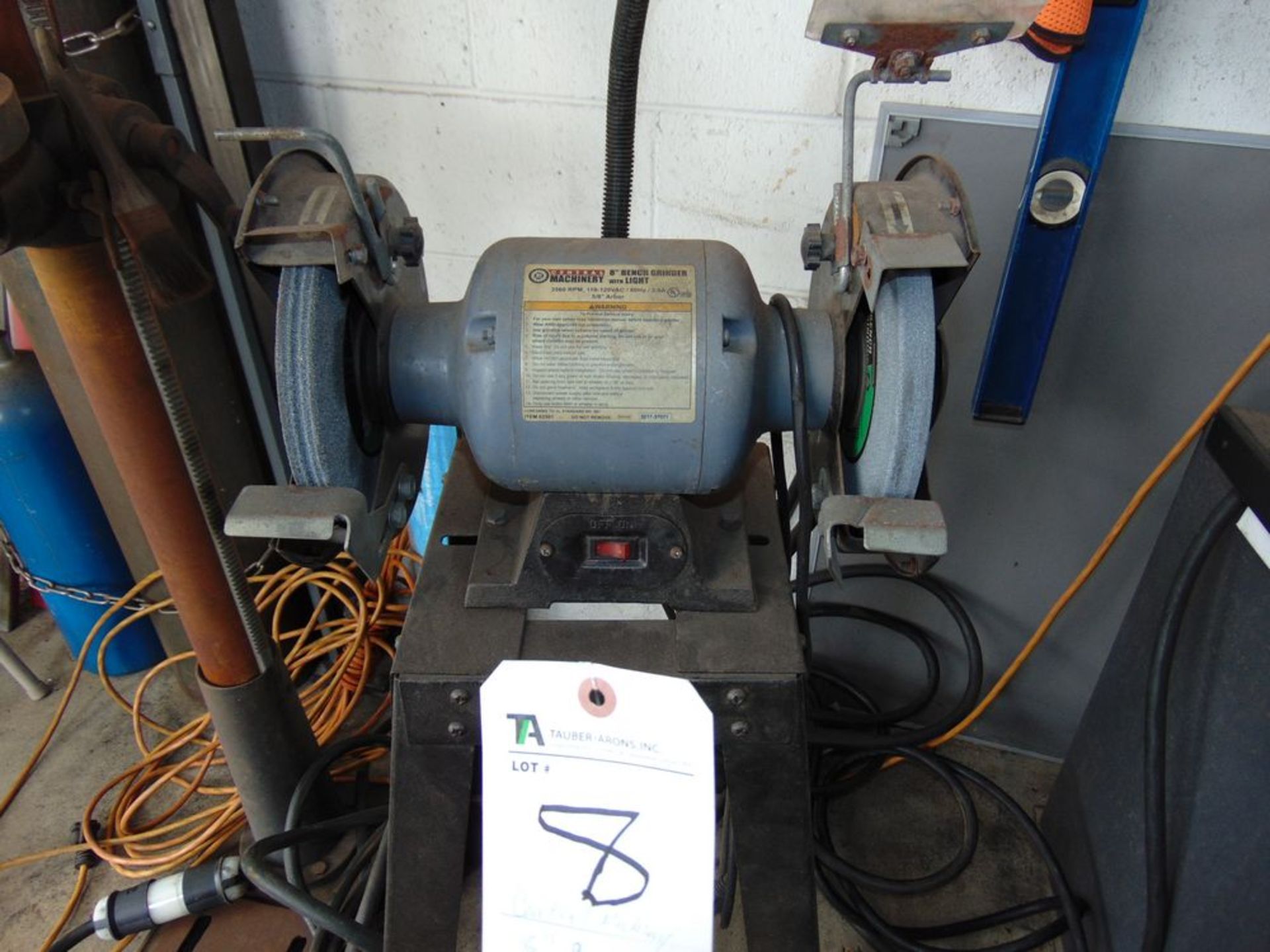 Central Machinery 8'' Bench Grinder w/ Light