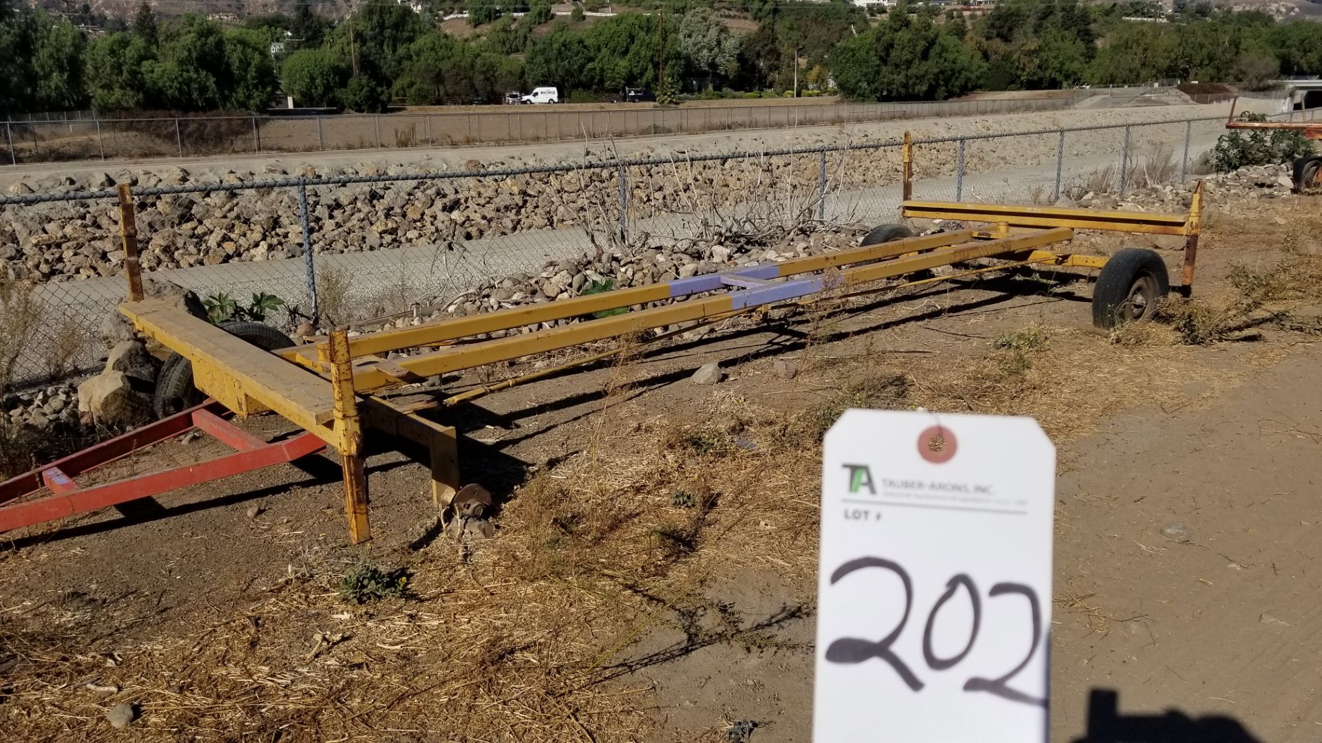 90"W x 245"L Irrigation Pipe Trailer (Located in Camarillo)