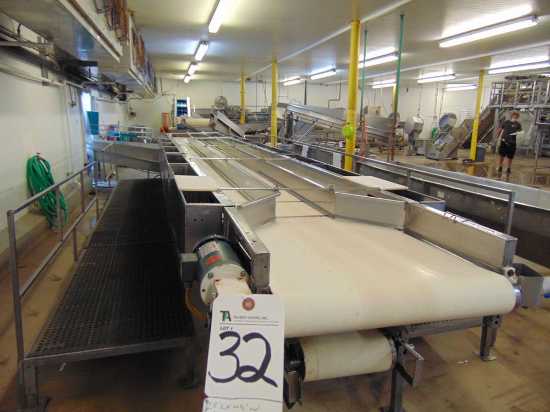 25'L x 4.5'W S.S. Inspection and Cleaning Line w/