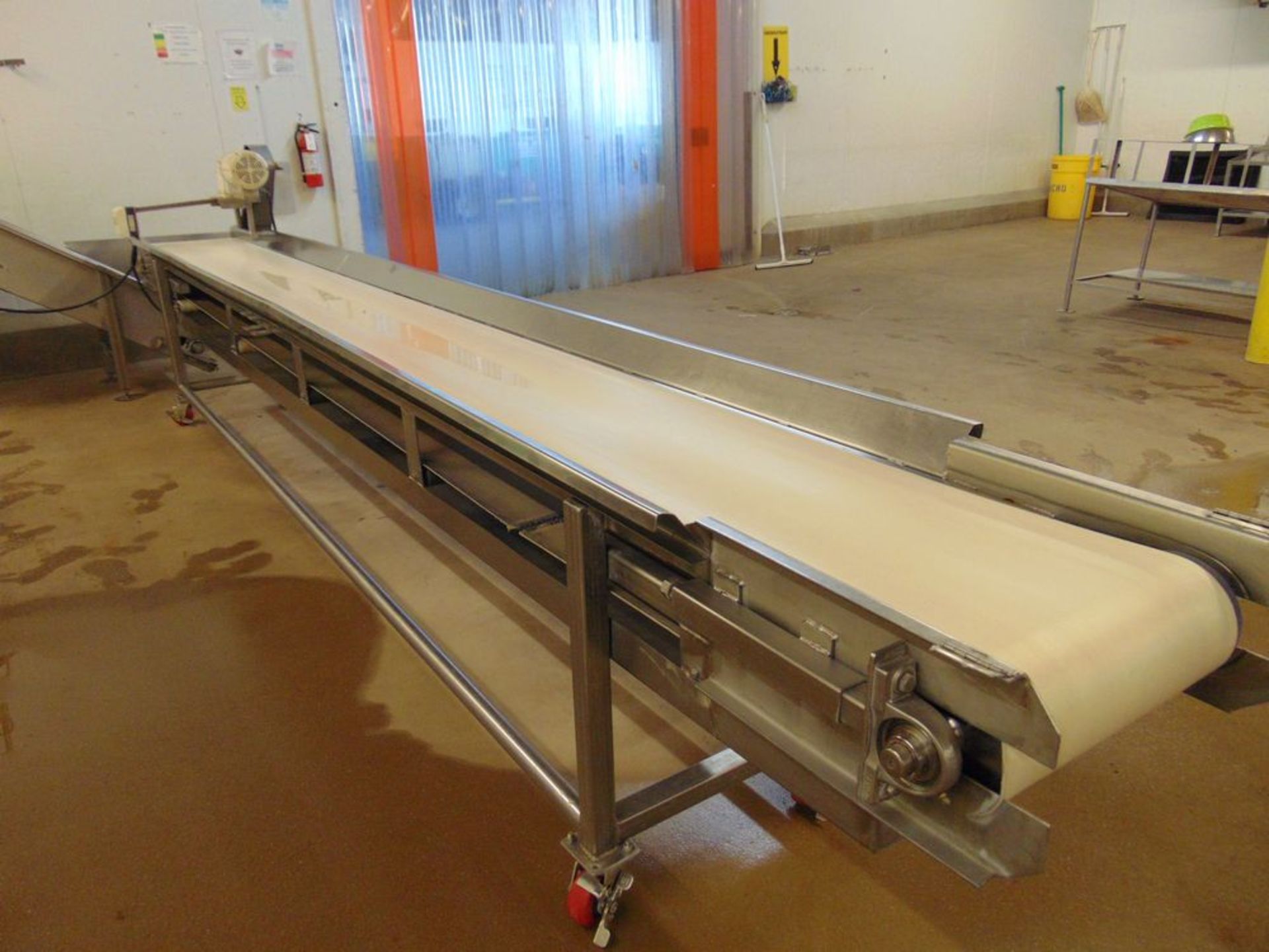 17'L x 2'W Portable Belt Conveyor - Image 2 of 2