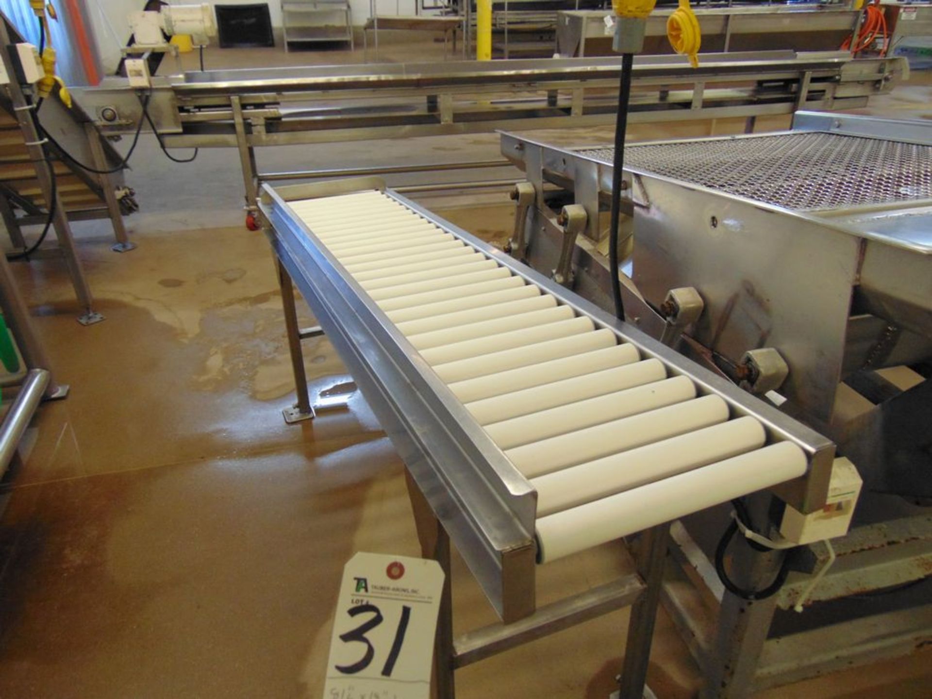 81''L x 18''W Incline Rolling Conveyor