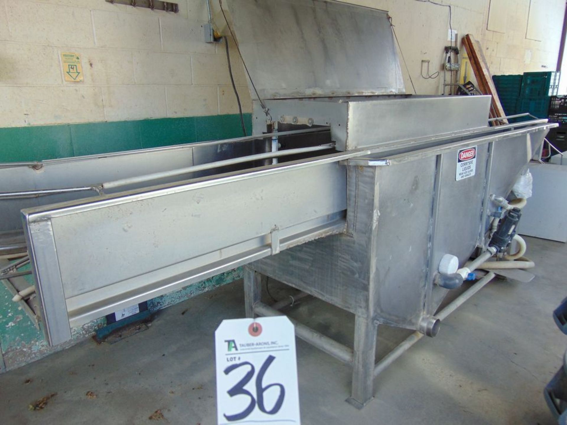 13'L x 2'W S.S. Basket Washer