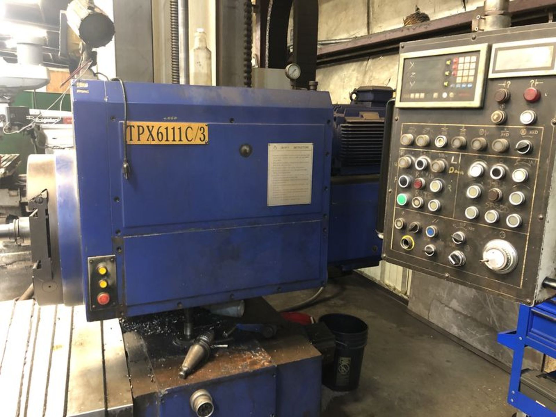 Vanguard TPX611C/3 Horizontal Boring Mill - Image 8 of 13