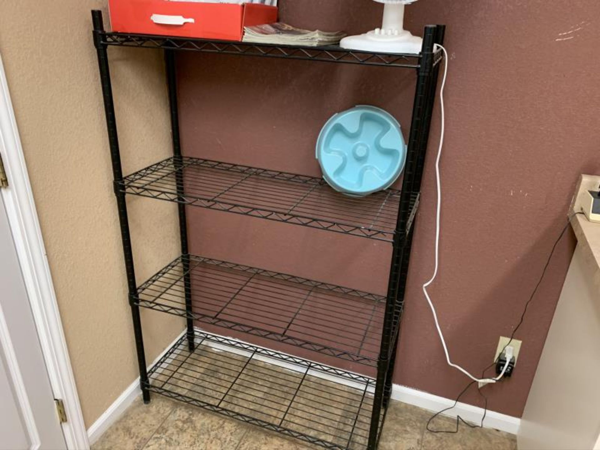 3' Black Metal Wire Rack