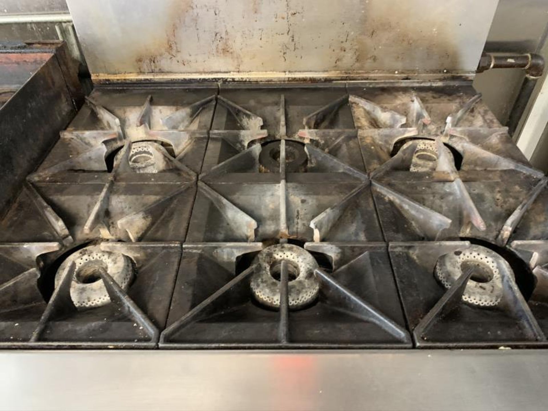 Vulcan 6 burner stove, oven & salamander 36"W, natural gas - Image 4 of 5