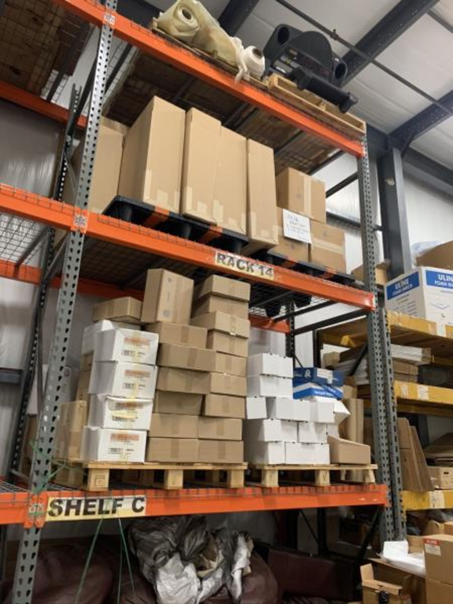 8 Sections pallet racking, 3 tier with metal wire grid shelves - Image 5 of 5